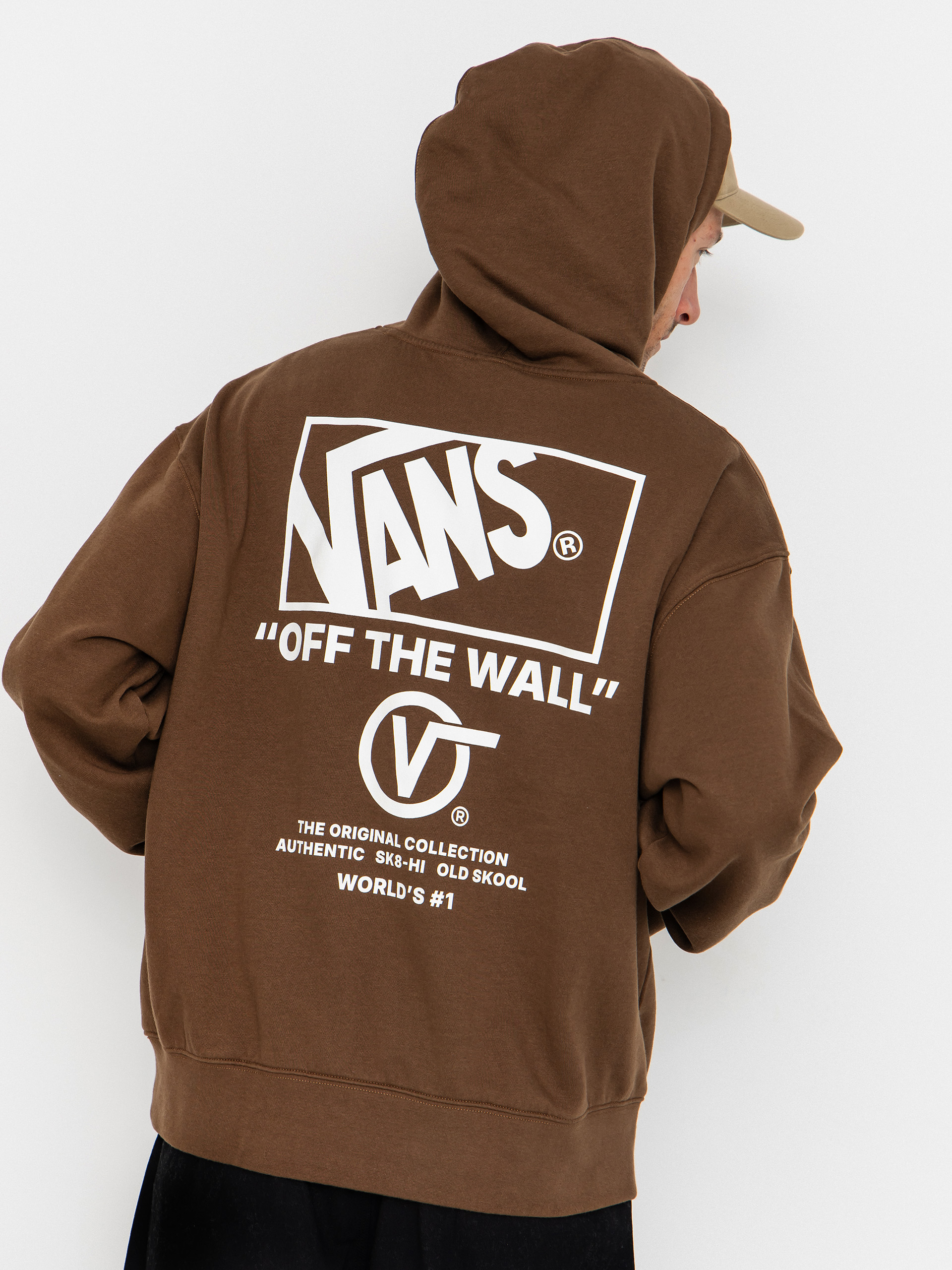 Hanorac cu glugu0103 Vans Stacked Hi HD (vintage cocoa)