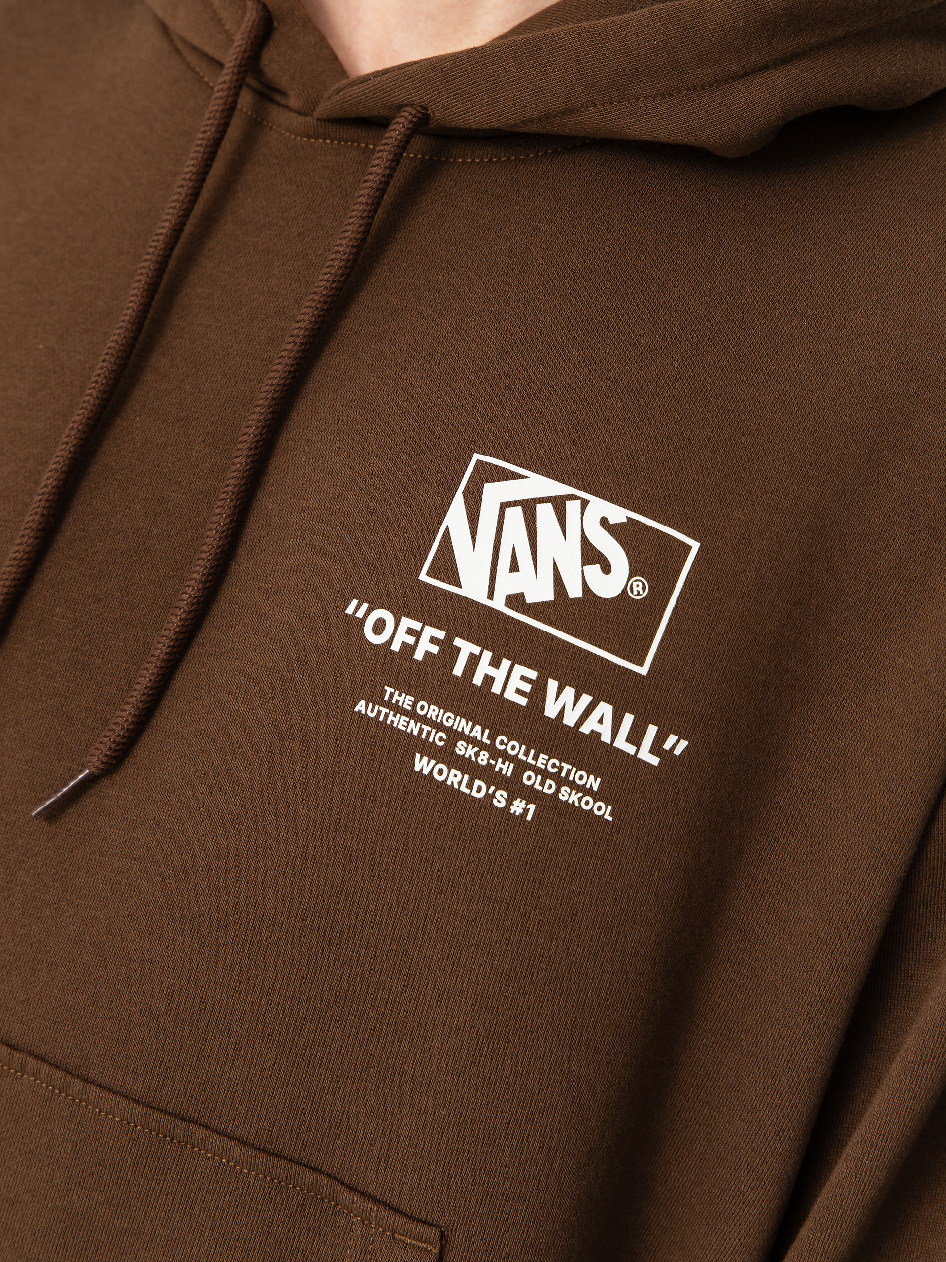 Hanorac cu glugă Vans Stacked Hi HD (vintage cocoa)