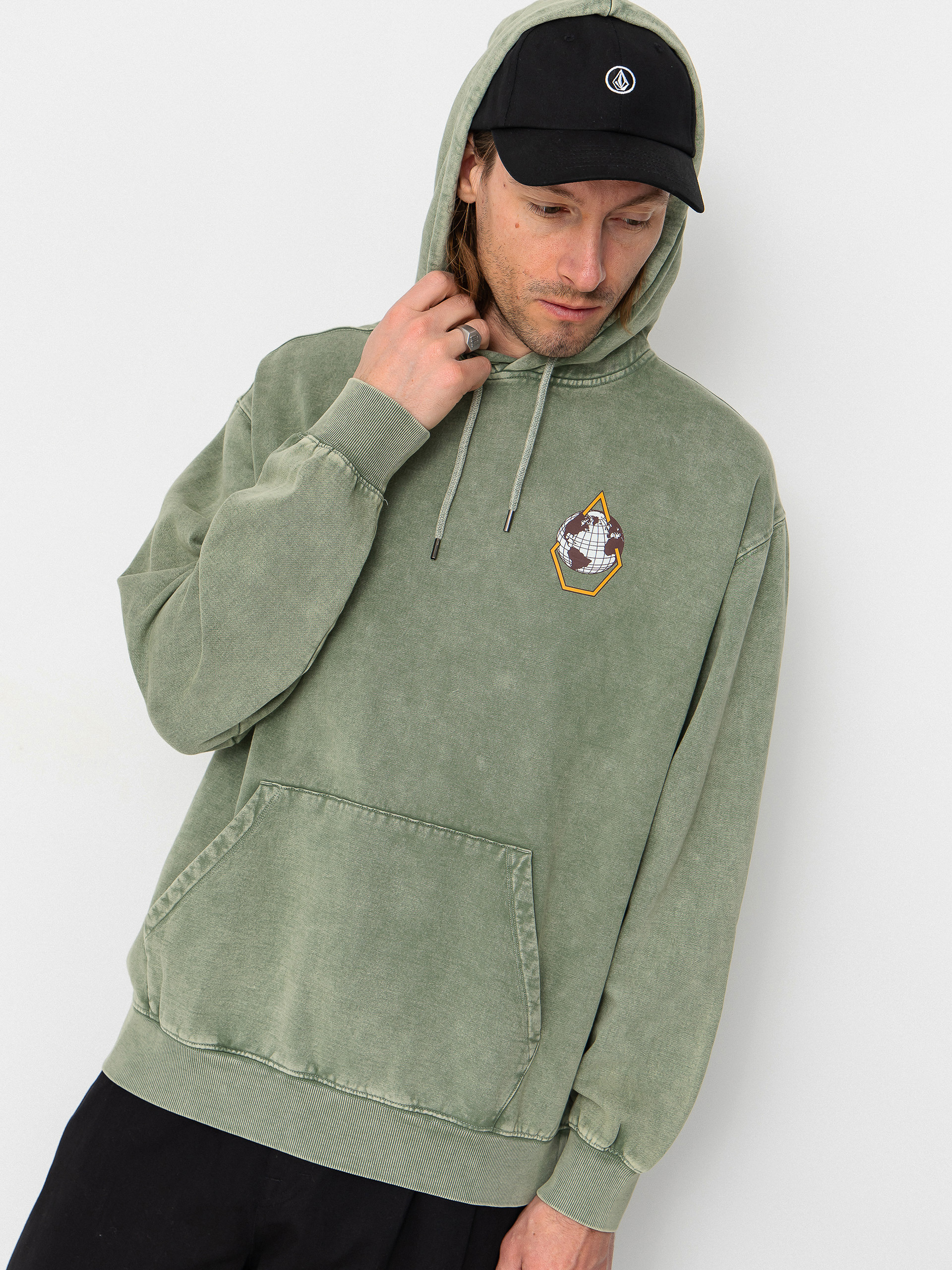 Hanorac cu glugă Volcom Earth Tripper HD (brolive)