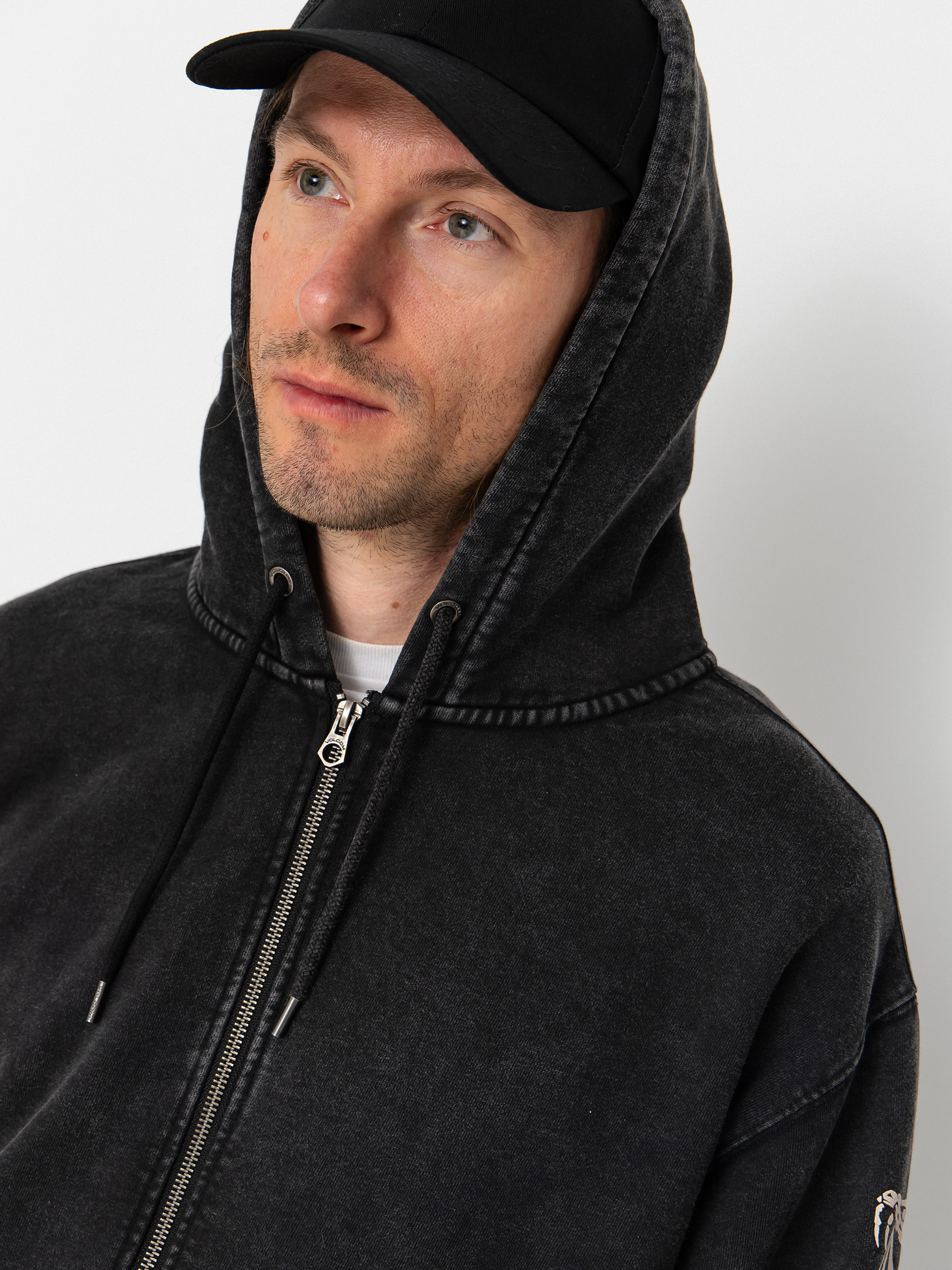 Hanorac Volcom Die By The Stone ZIP (light acid black)