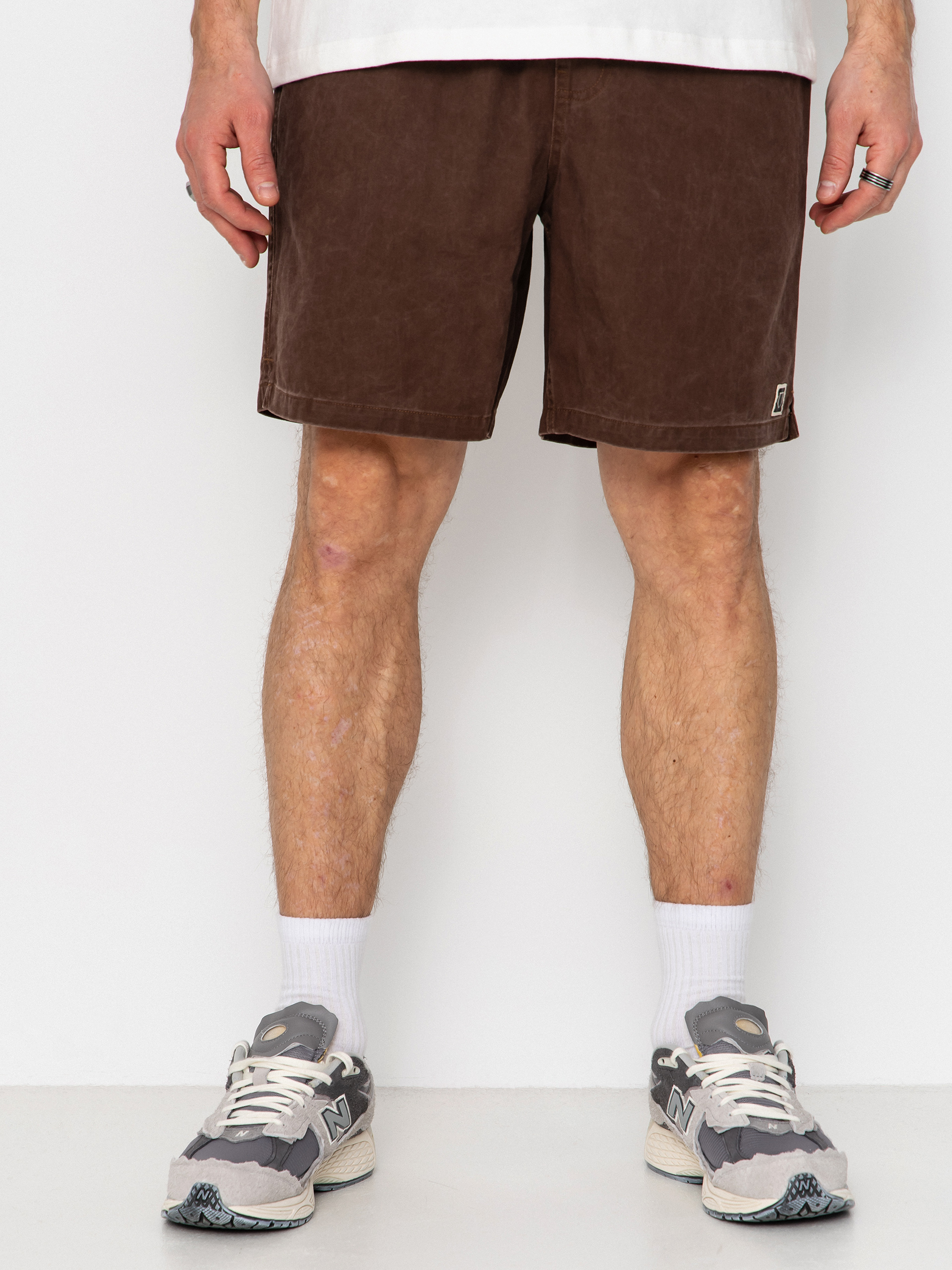 Pantaloni scurți Brixton Everyday Vintage Wash (chocolate)