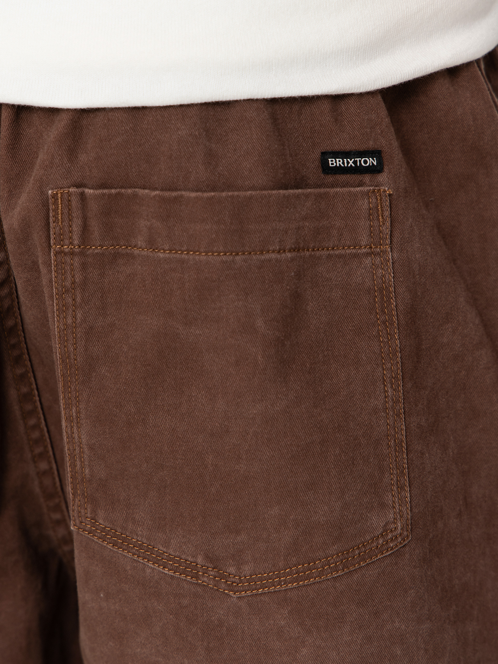 Pantaloni scurți Brixton Everyday Vintage Wash (chocolate)