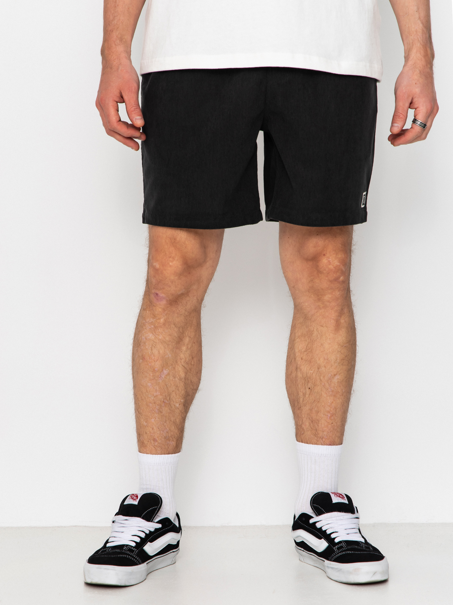 Pantaloni scurți Brixton Everyday Corduroy (vintage black)