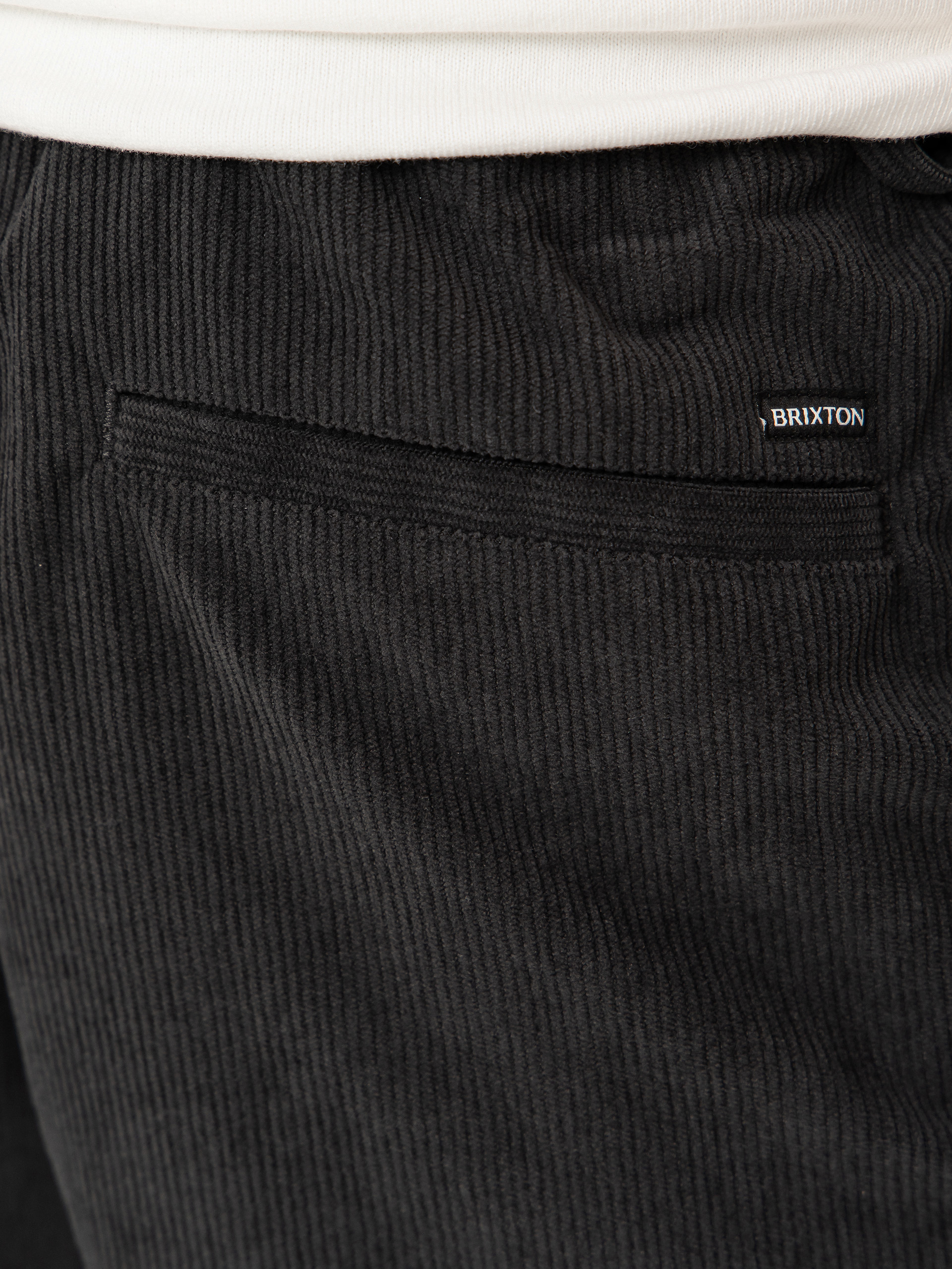 Pantaloni scurți Brixton Everyday Corduroy (vintage black)