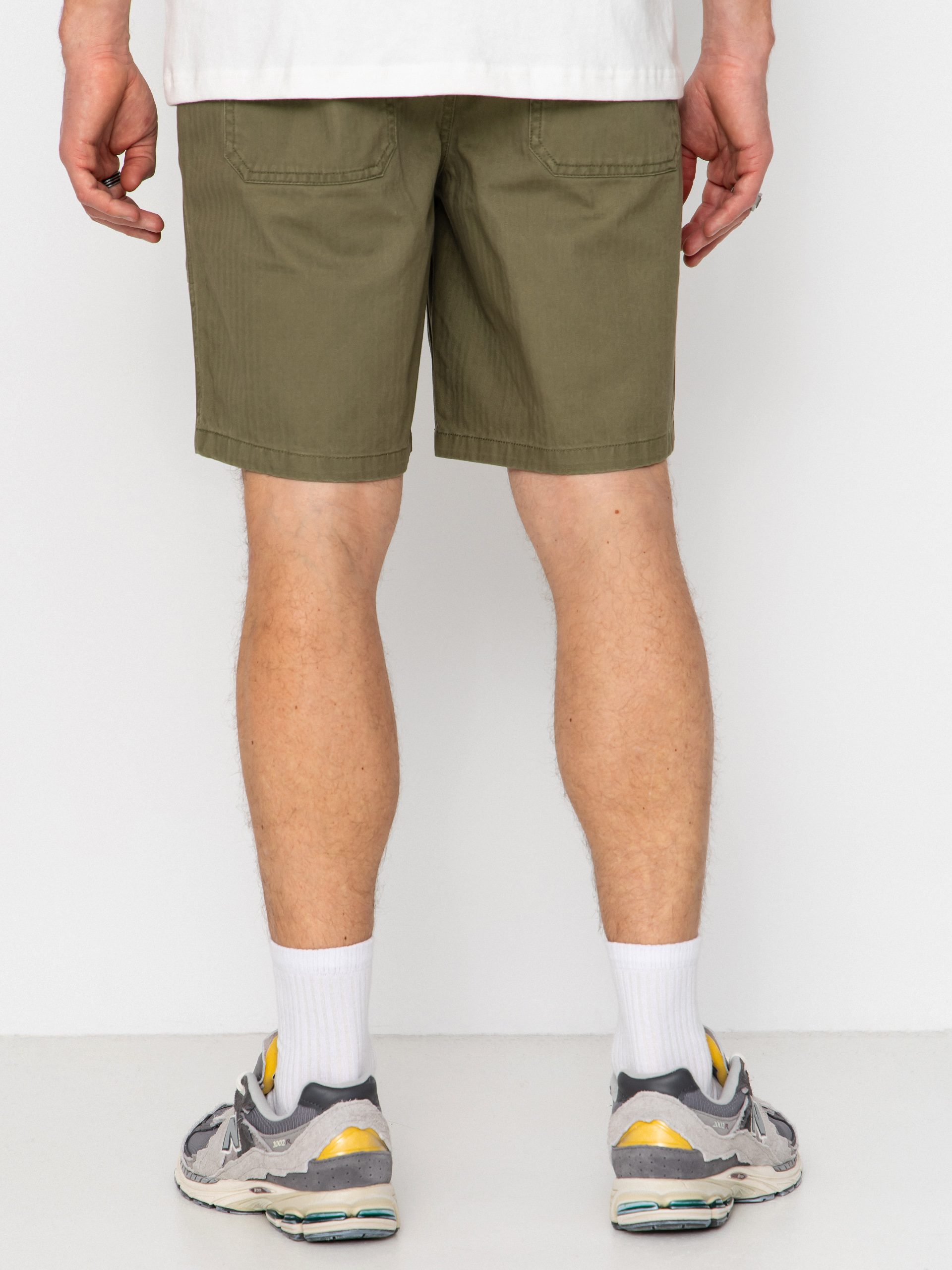 Pantaloni scurți Brixton Surplus Vw Herringbone (washed olive green)