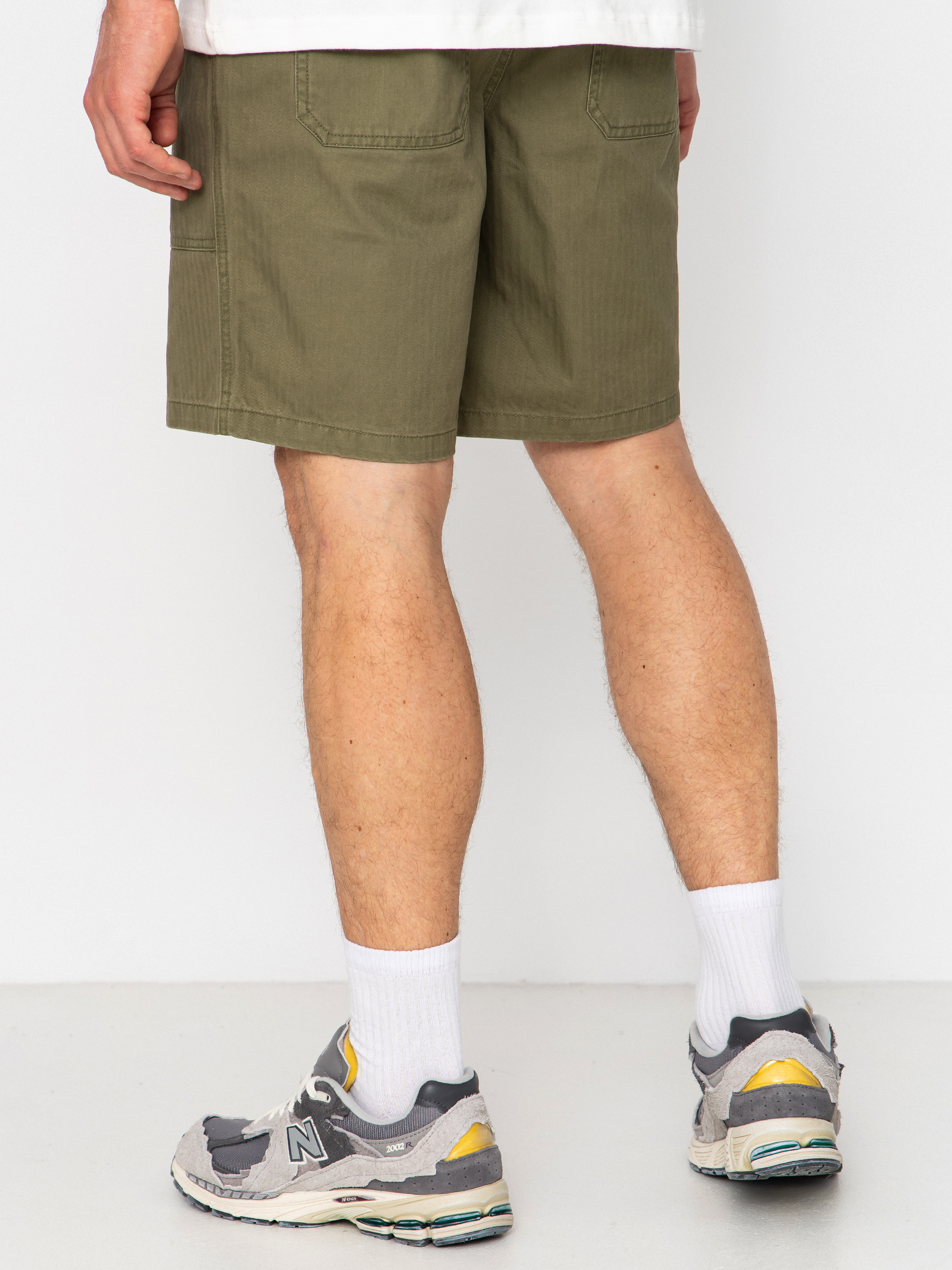 Pantaloni scurți Brixton Surplus Vw Herringbone (washed olive green)