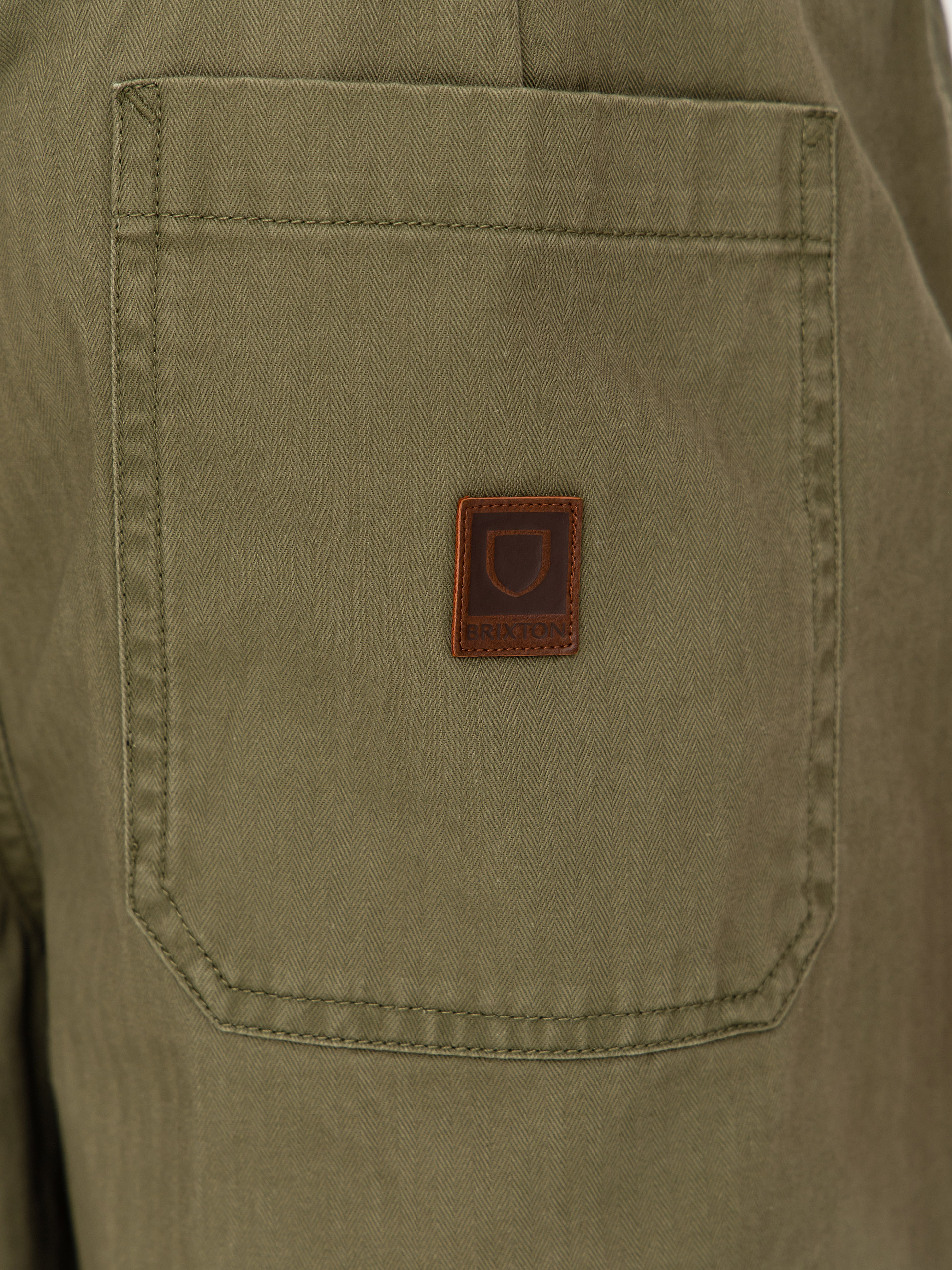 Pantaloni scurți Brixton Surplus Vw Herringbone (washed olive green)