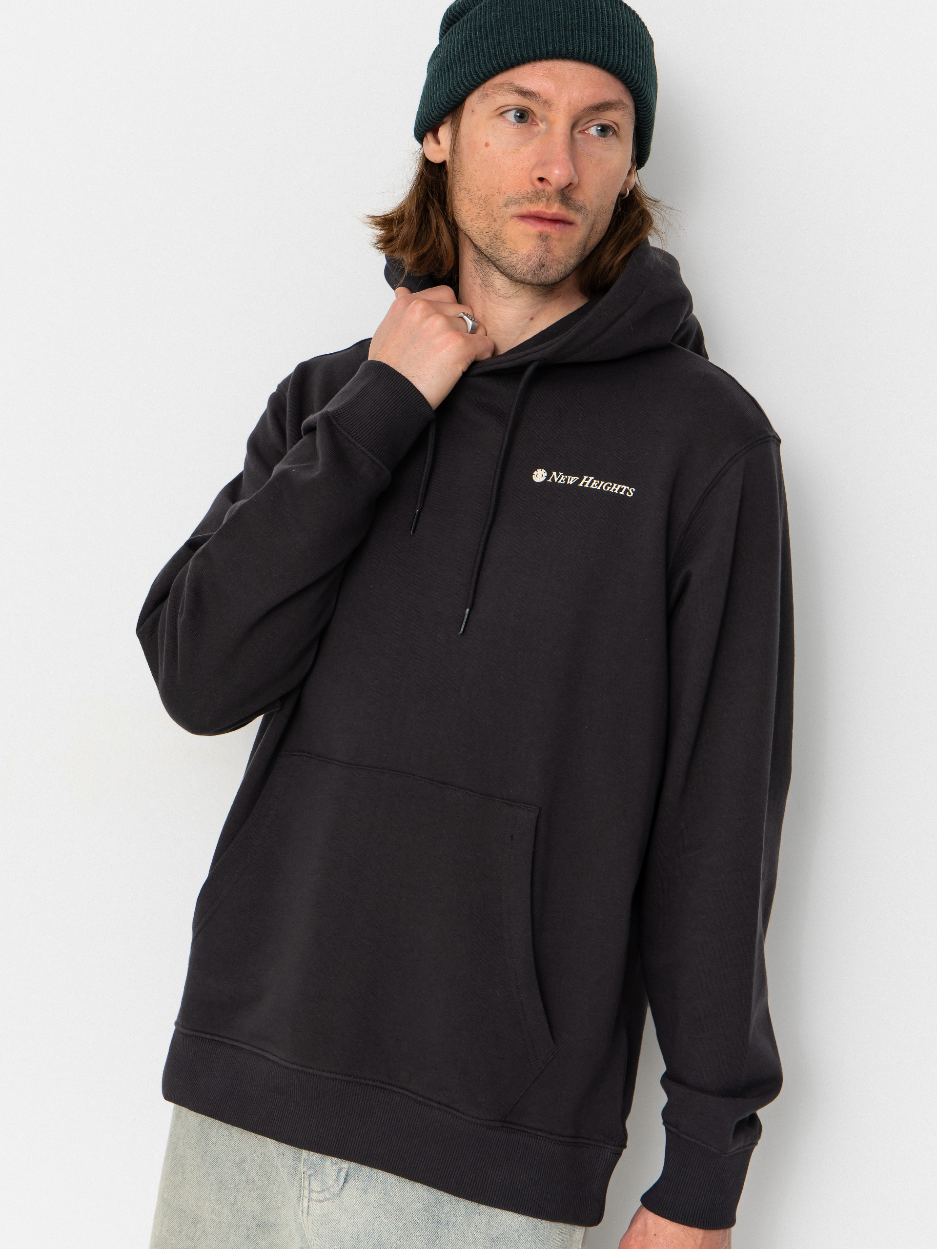 Hanorac cu glugă Element New Heights HD (off black)