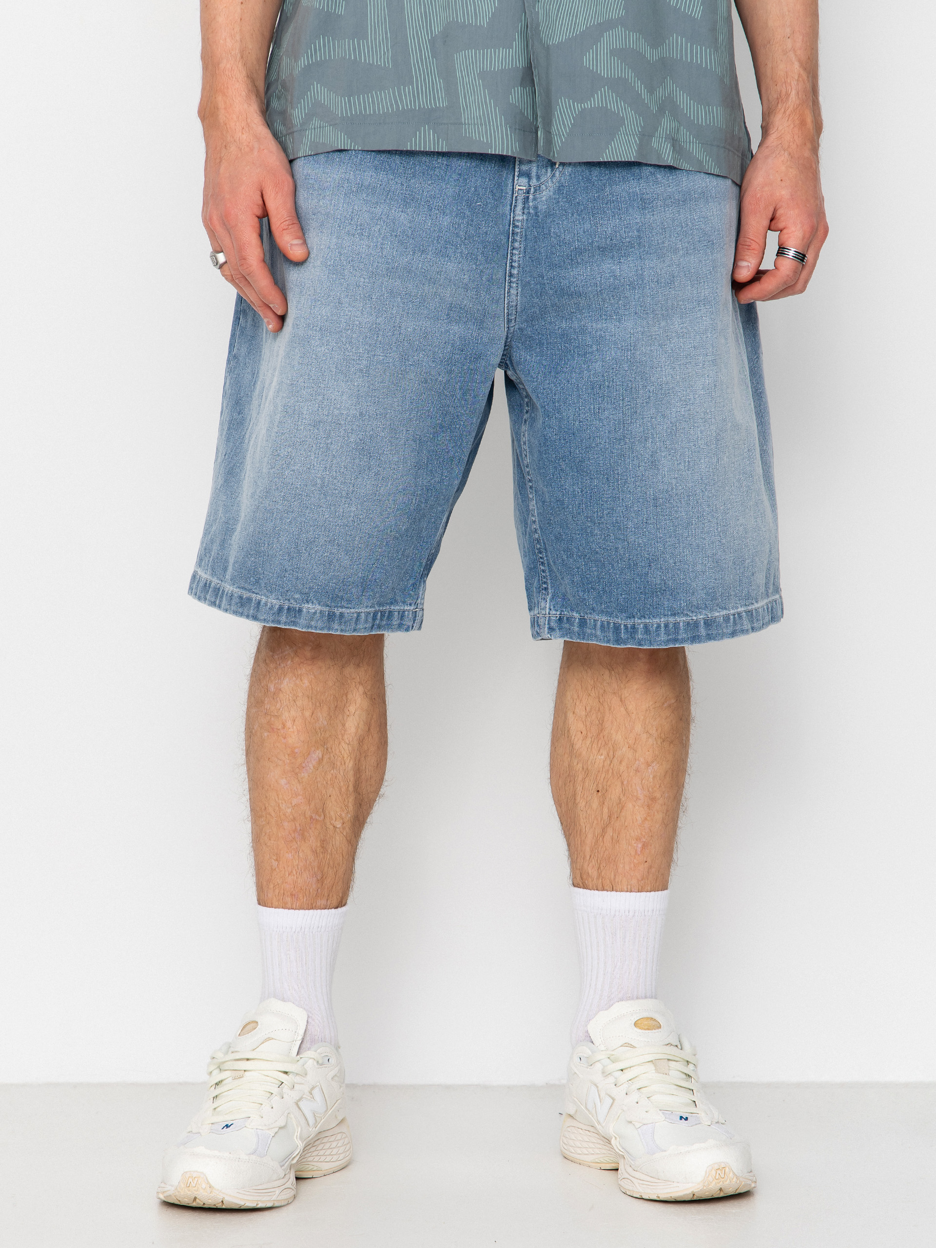 Pantaloni scurți Carhartt WIP Brandon (blue light true washed)