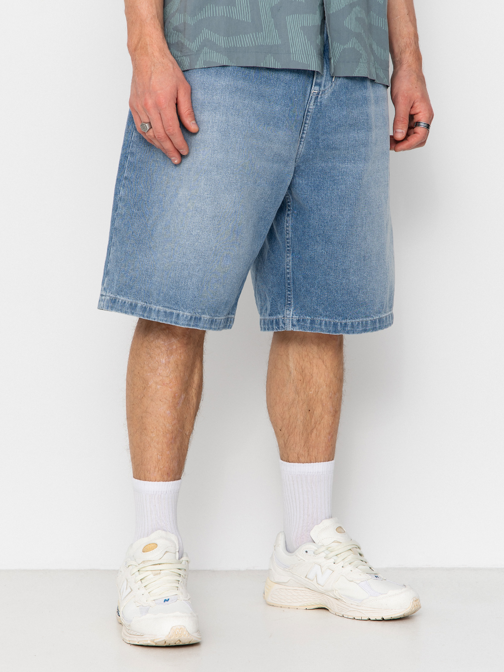 Pantaloni scurți Carhartt WIP Brandon (blue light true washed)