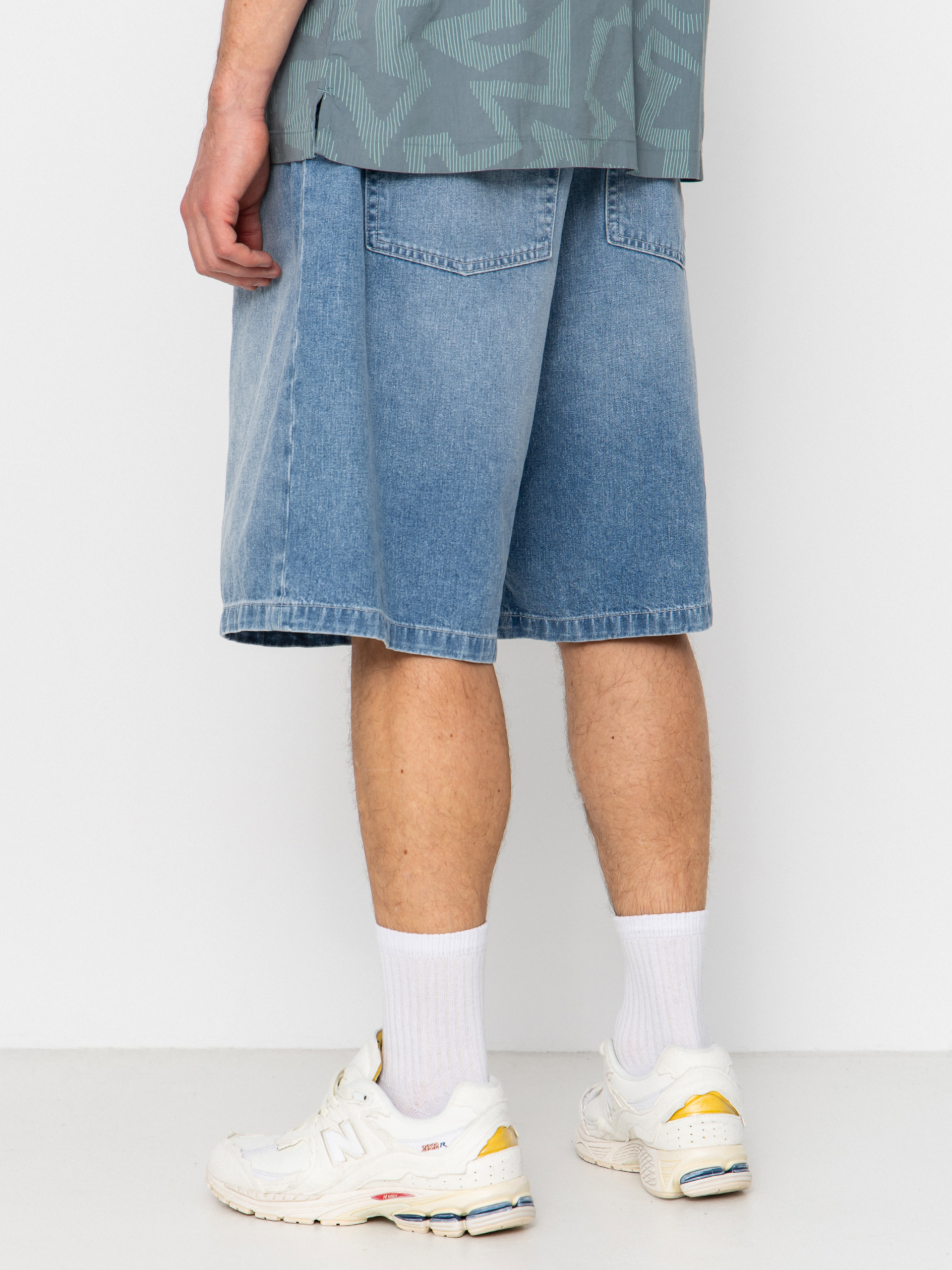 Pantaloni scurți Carhartt WIP Brandon (blue light true washed)