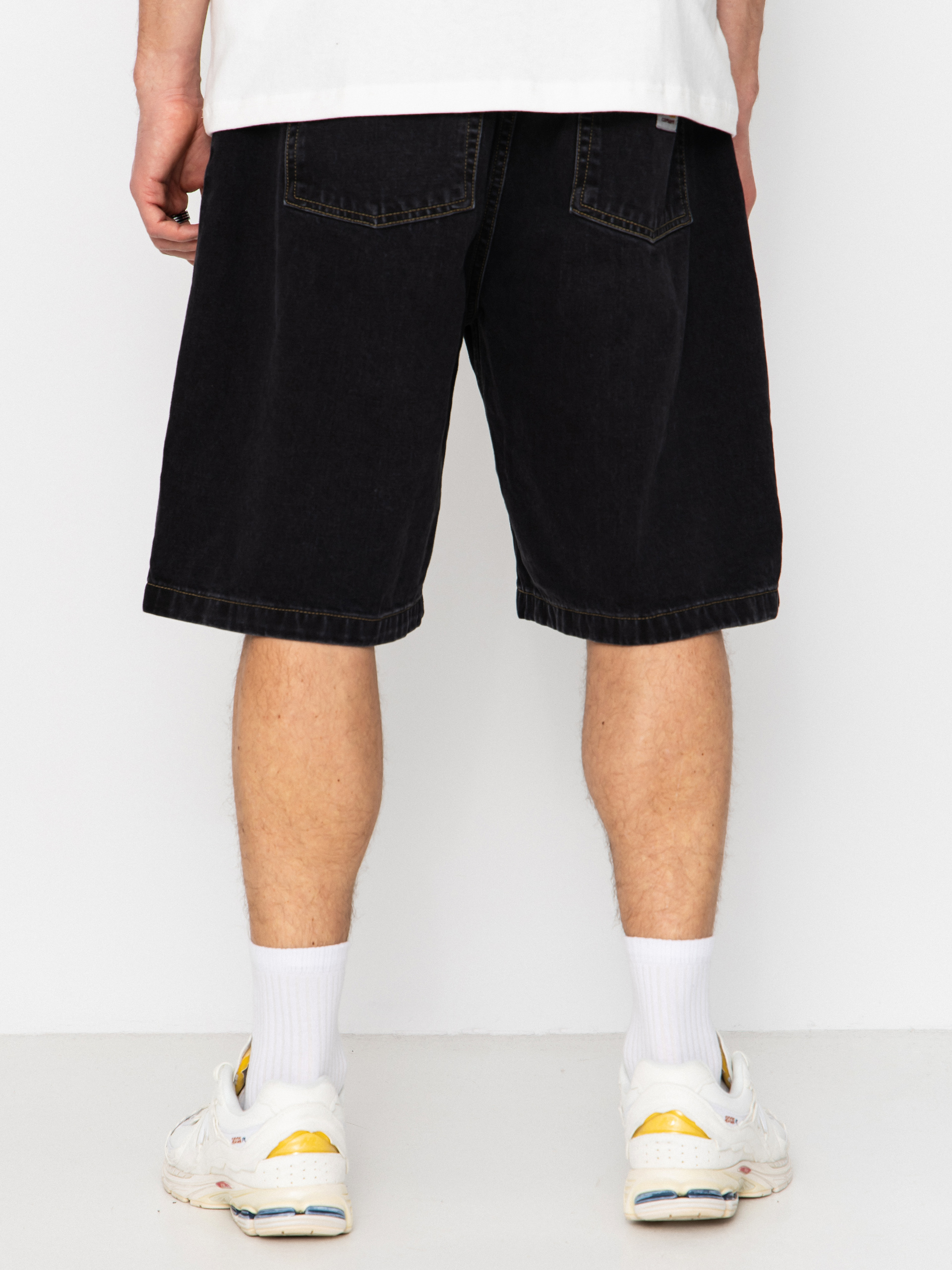Pantaloni scurți Carhartt WIP Brandon (black stone washed)