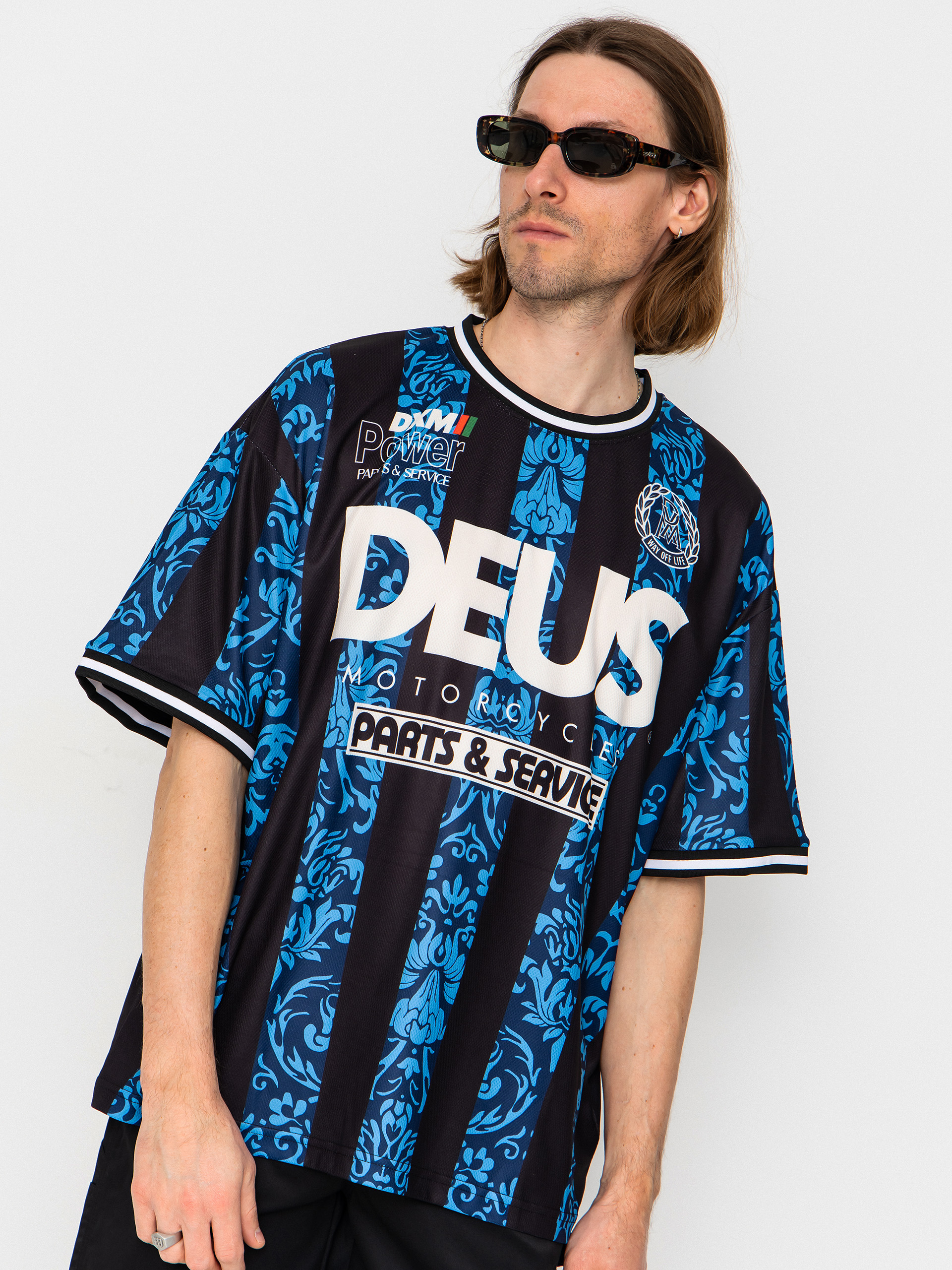 Tricou Deus Ex Machina Nouveau Moto (pageant blue)
