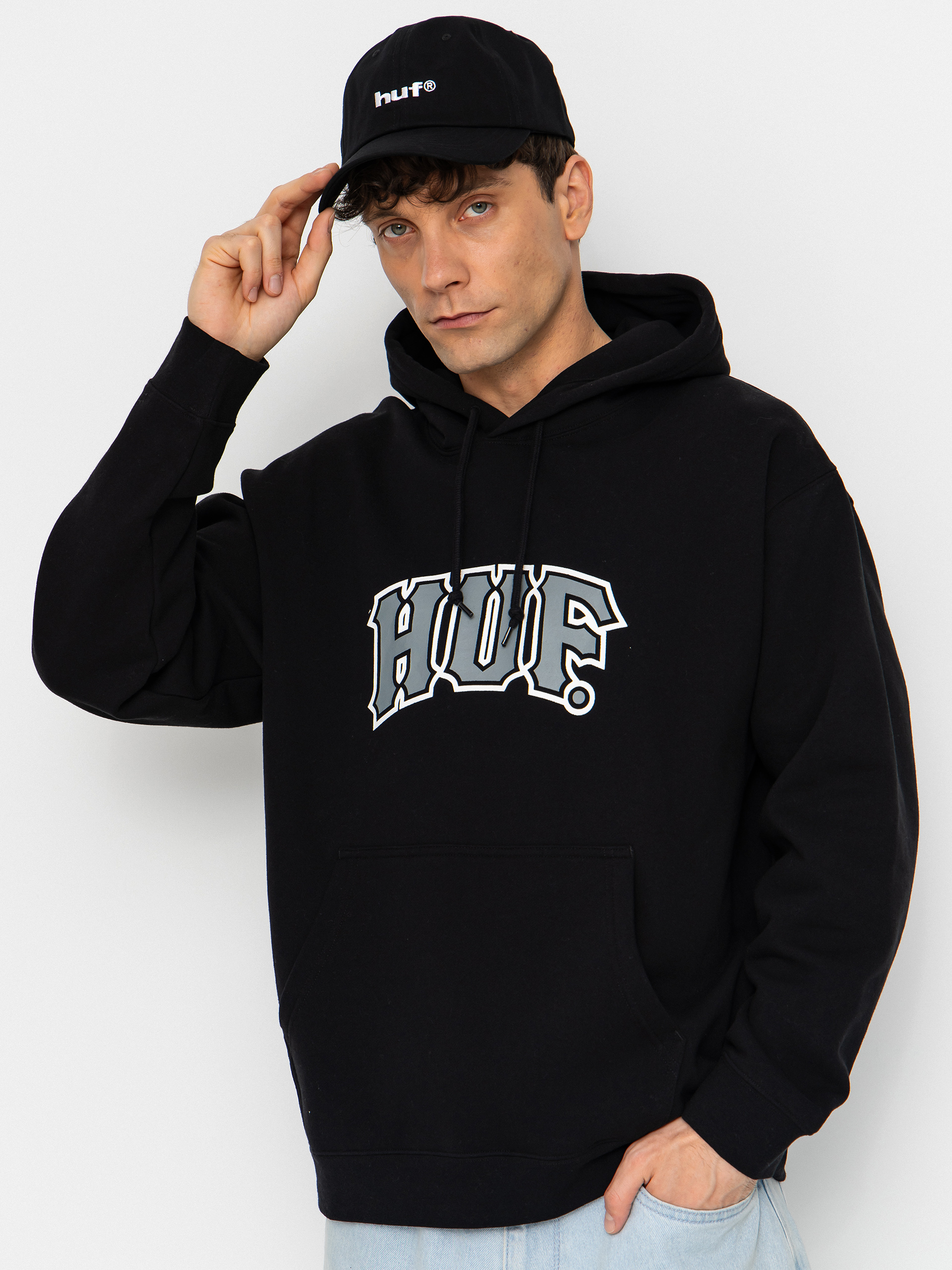 Hanorac cu glugă HUF Classic Arch HD