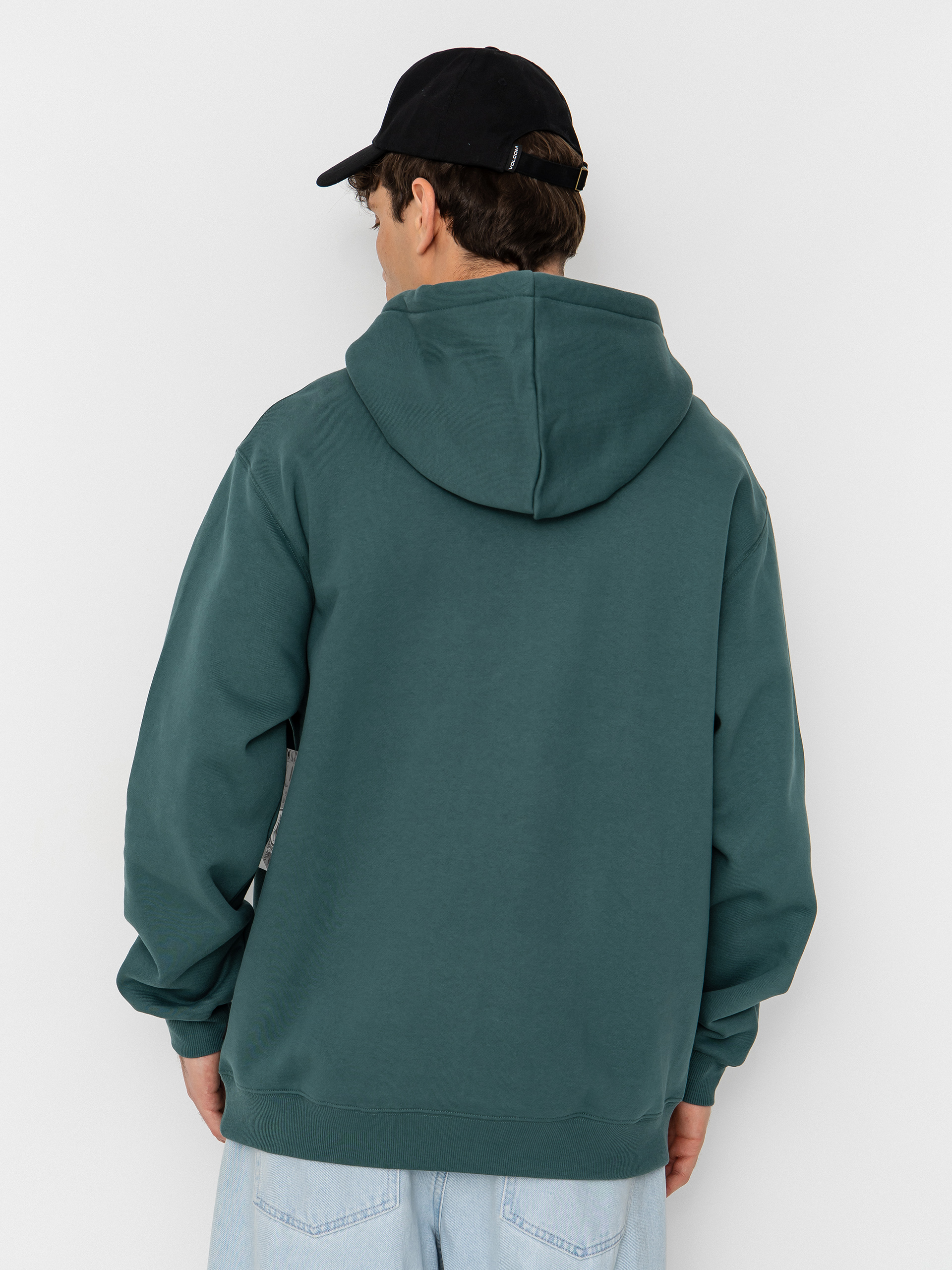 Hanorac cu glugă Volcom Single Stone HD (rifle green)