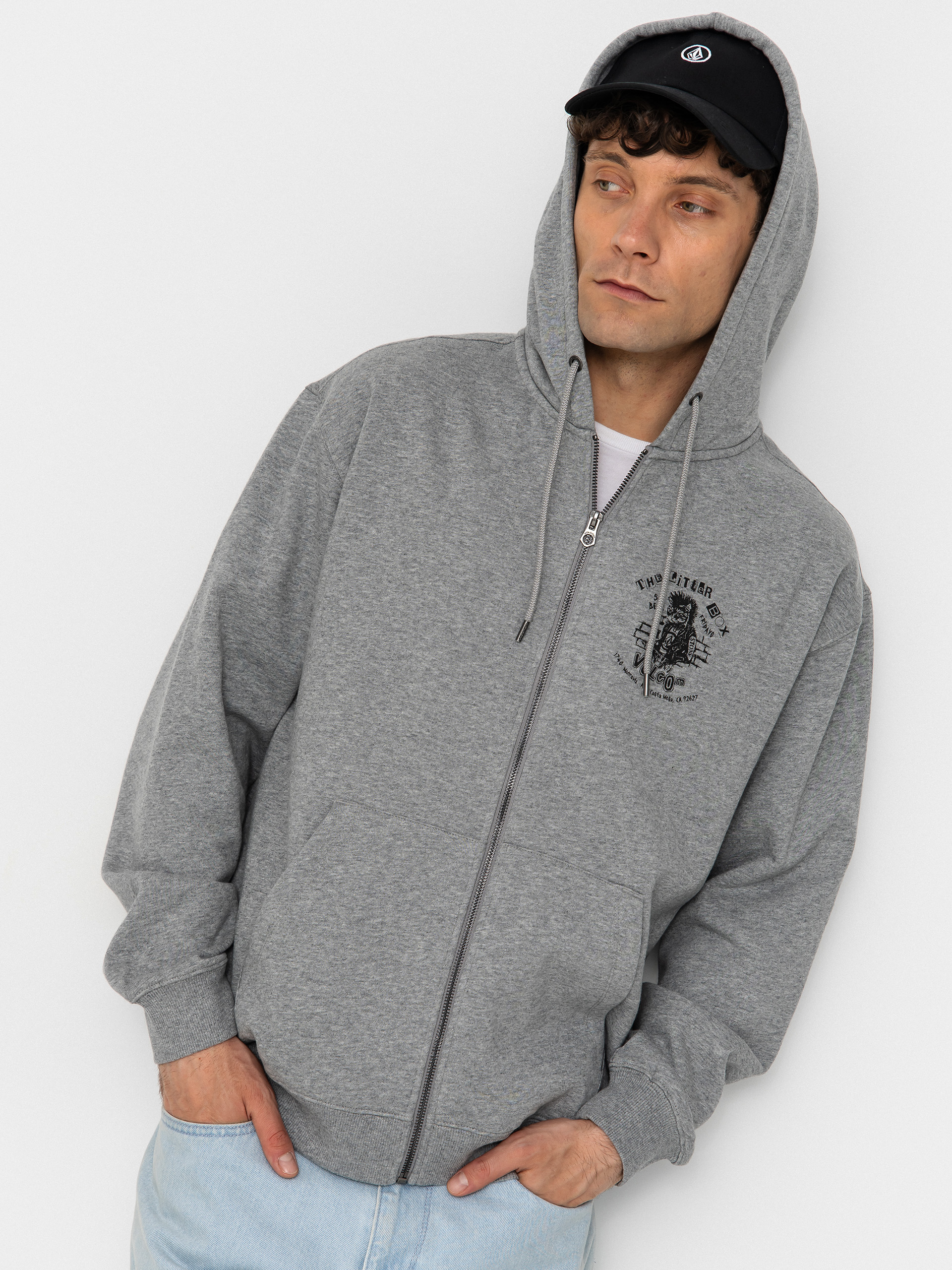 Hanorac Volcom Catastrophy ZIP (heather grey)