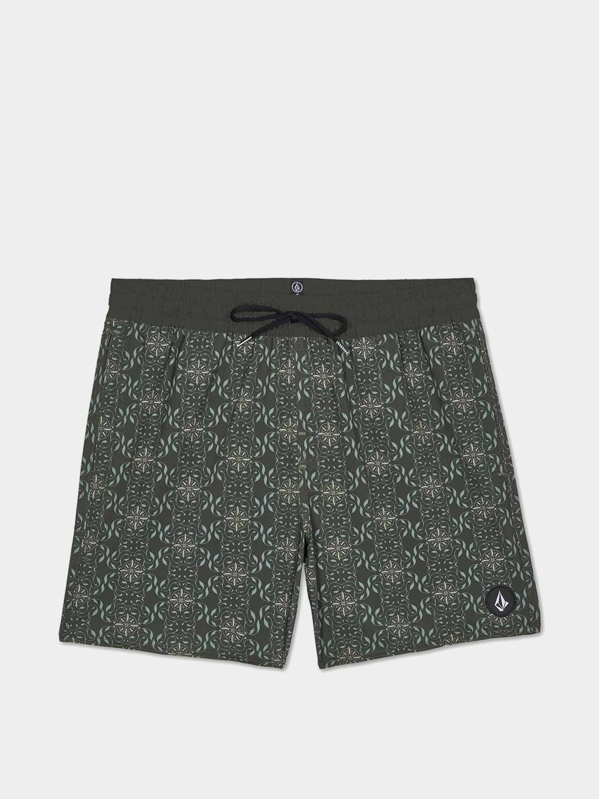 Pantaloni scurți Volcom Lido Print Trunk 16 (squadron green)
