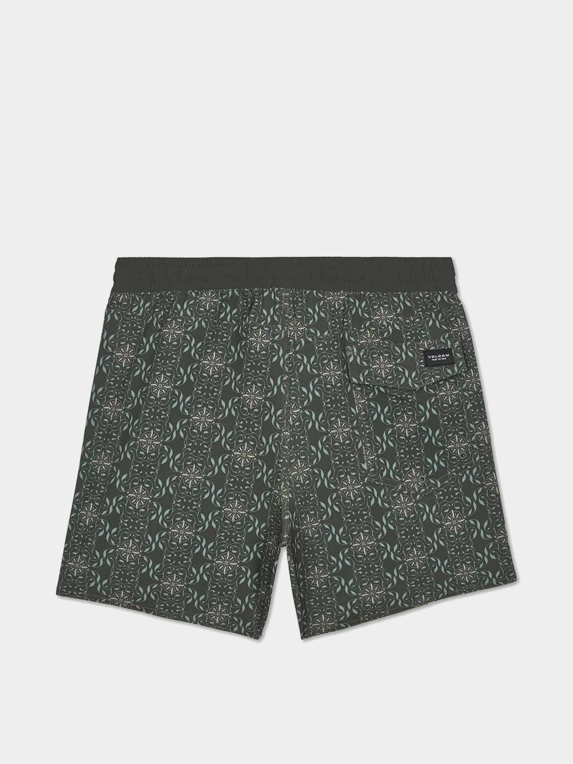 Pantaloni scurți Volcom Lido Print Trunk 16 (squadron green)