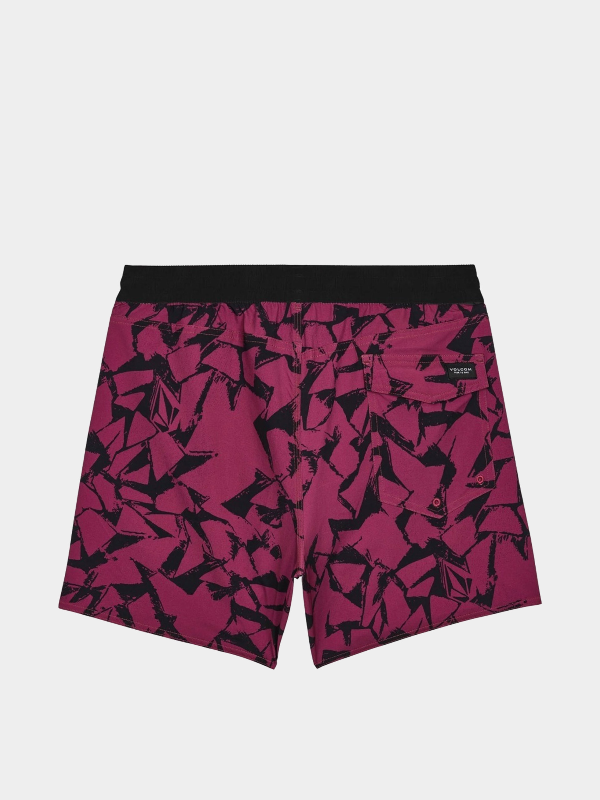 Pantaloni scurți Volcom Lido Print Trunk 16 (sangria)