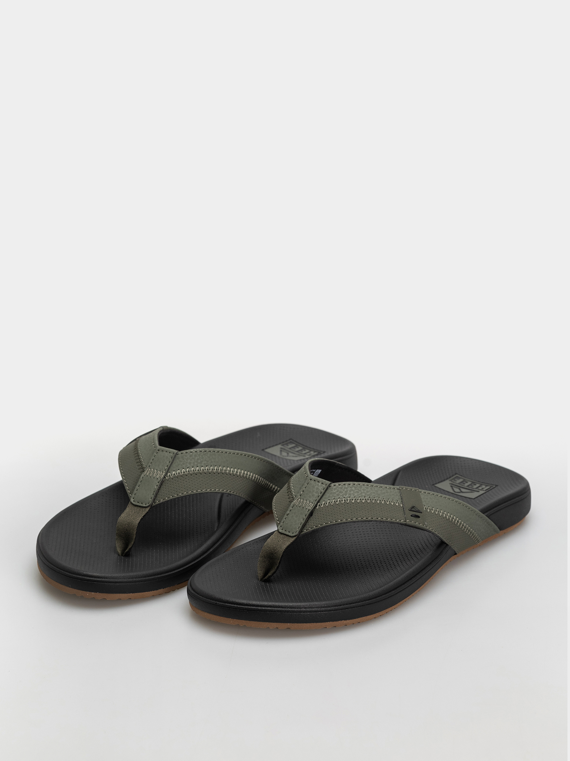 papuci de plajă Reef Cushion Phantom 2.0 (olive/gum)