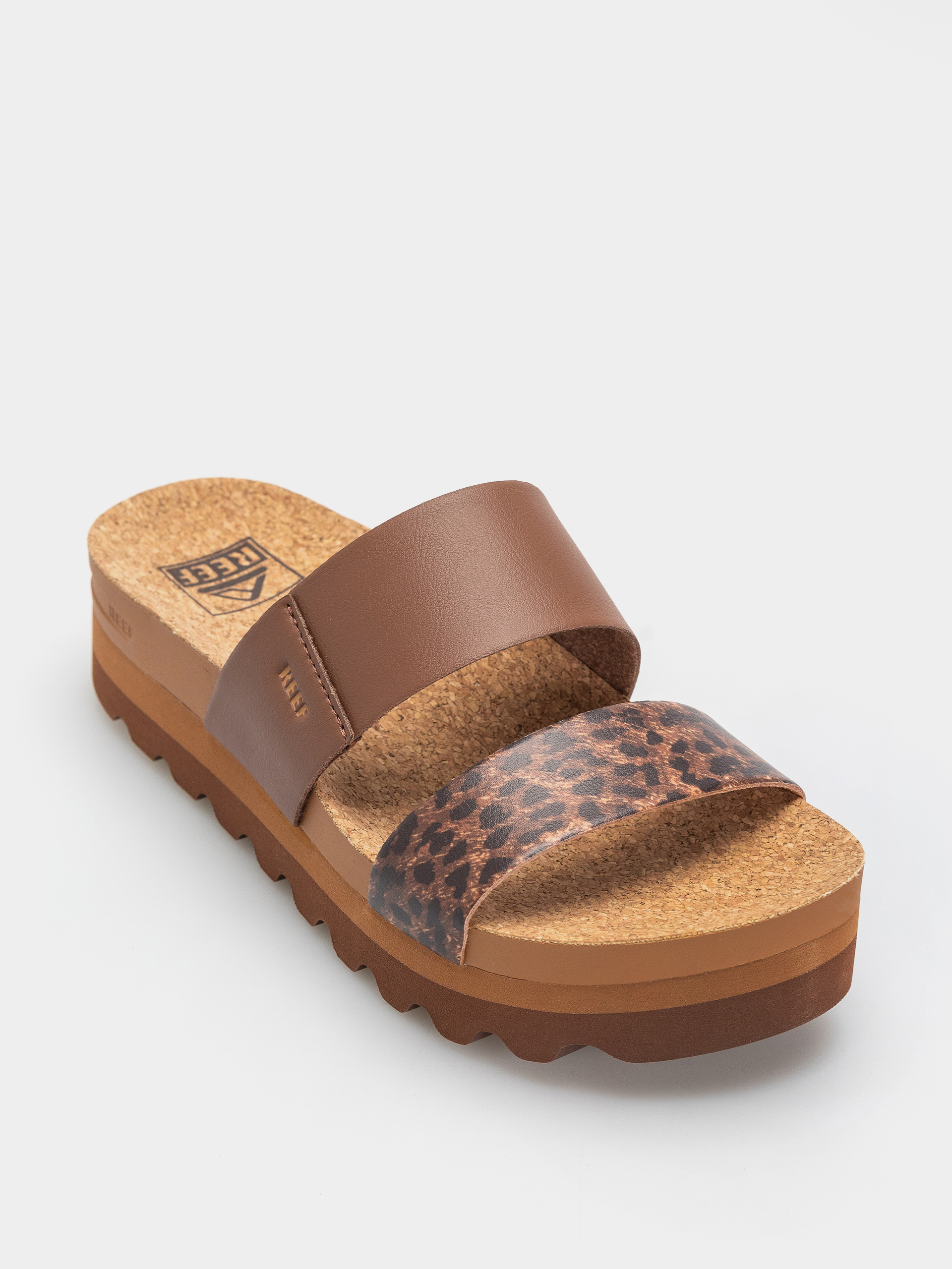 Șlapi Reef Cushion Vista Hi Wmn (brown/leopard)