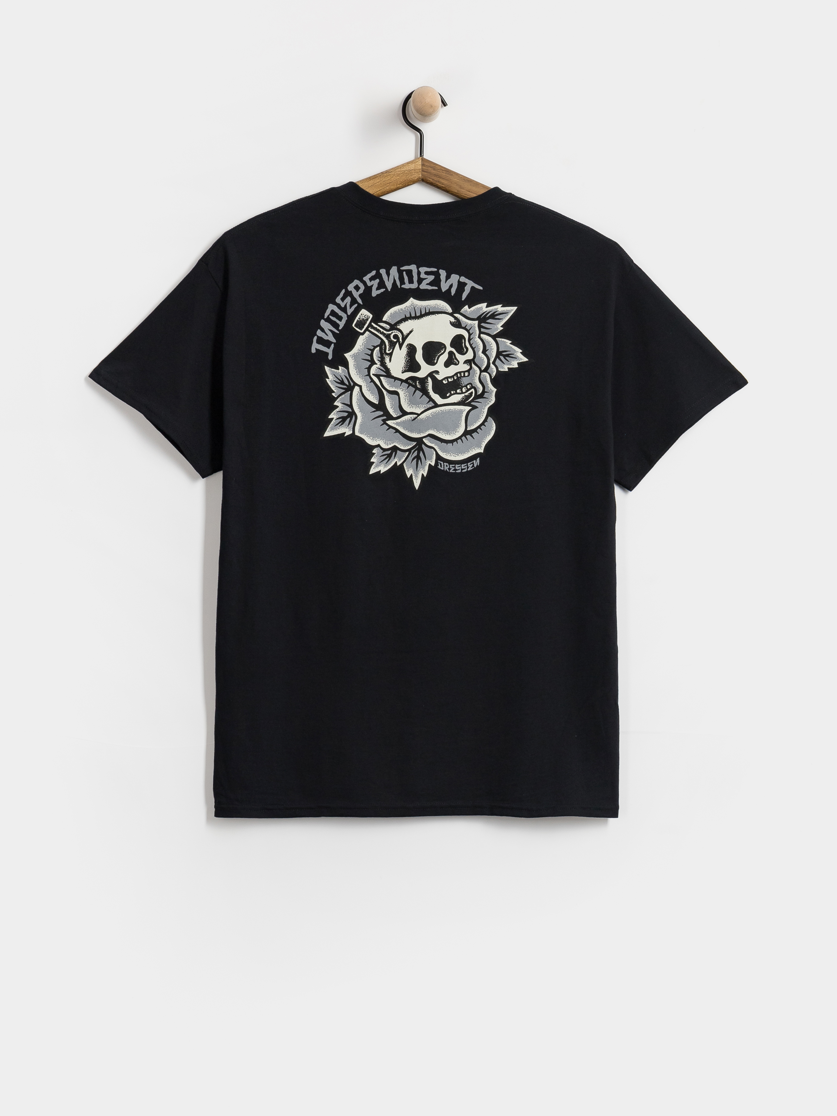 Tricou Independent Dressen Skull Rose (black)