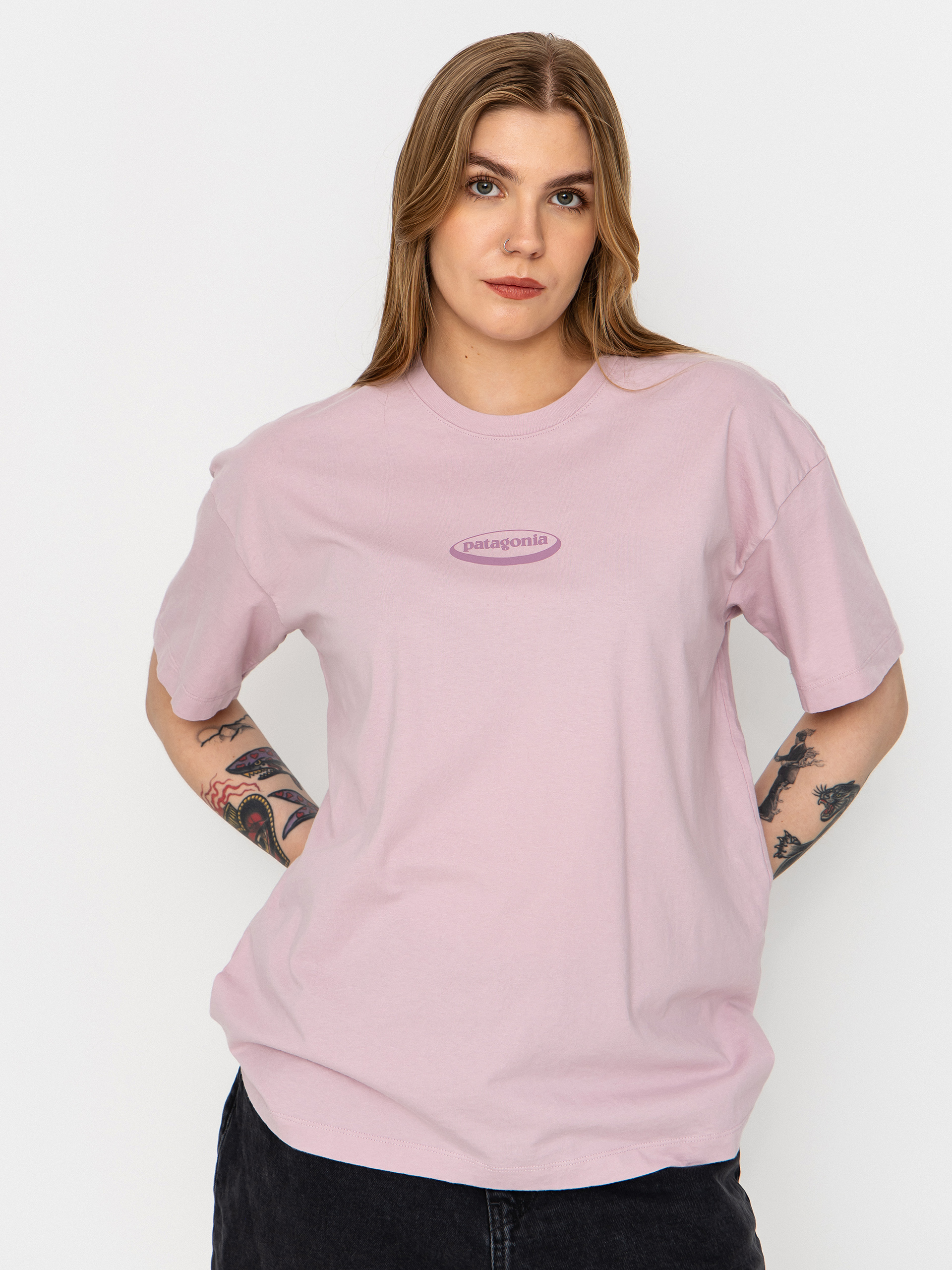 Tricou Patagonia 95 Oval Logo Oversized Wmn