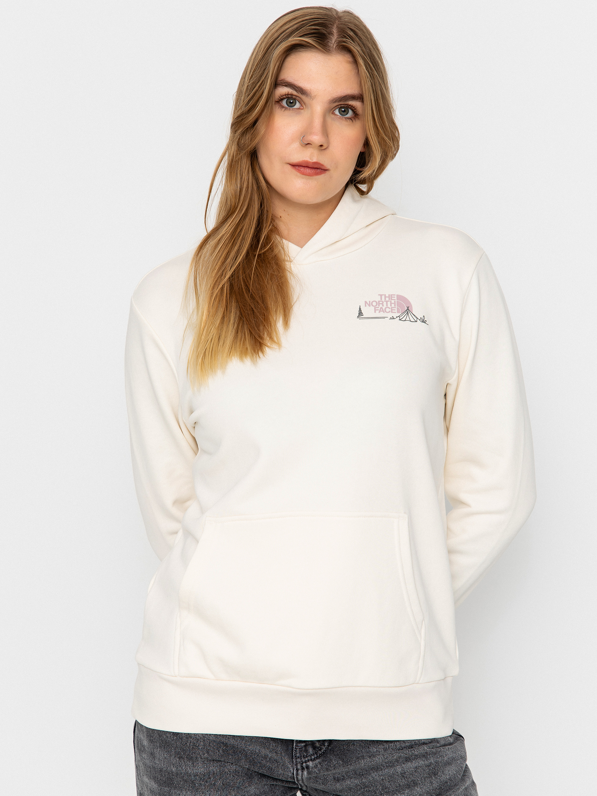 Hanorac cu glugu0103 The North Face Monte HD Wmn (white dune)
