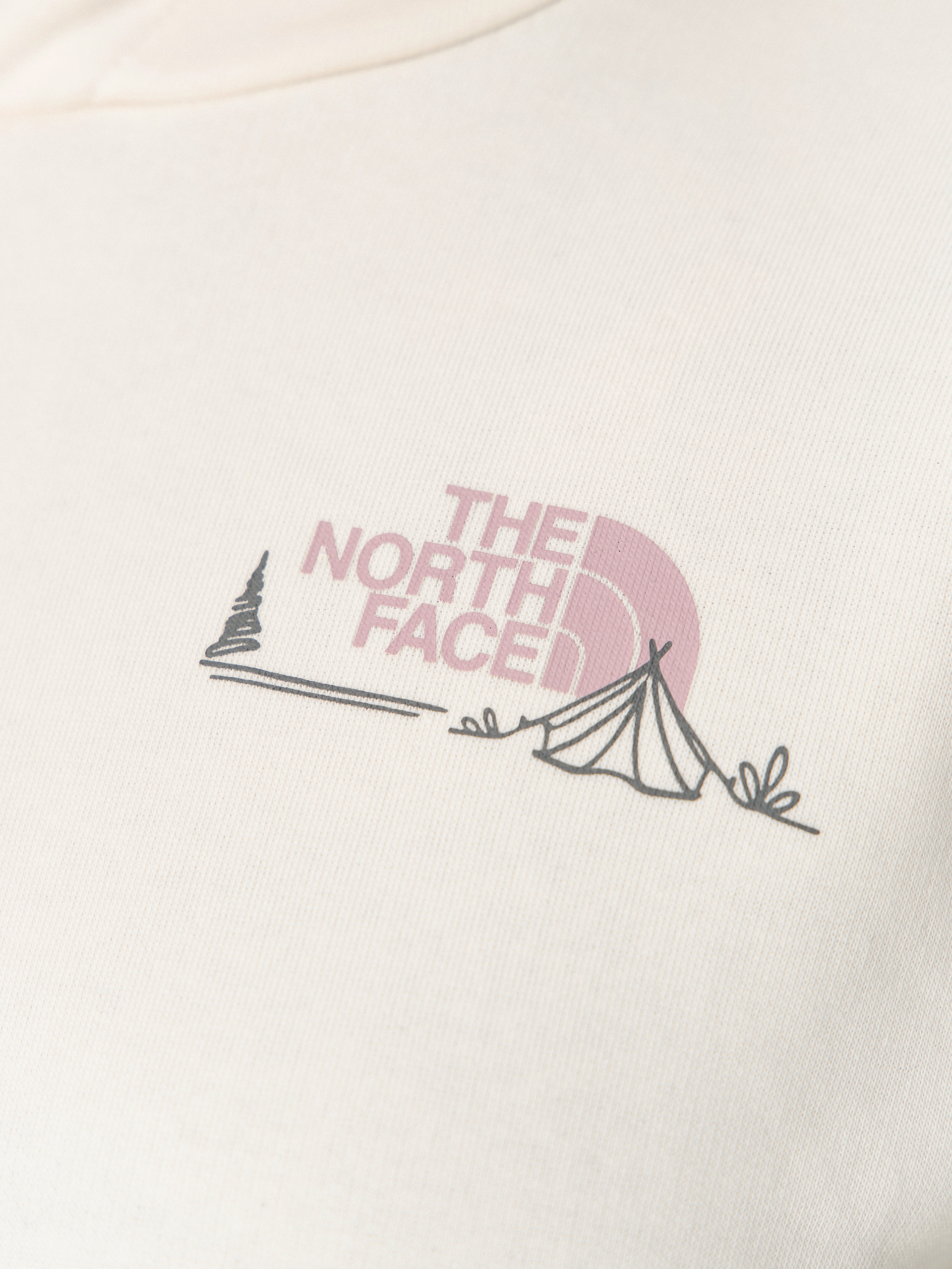 Hanorac cu glugă The North Face Monte HD Wmn (white dune)