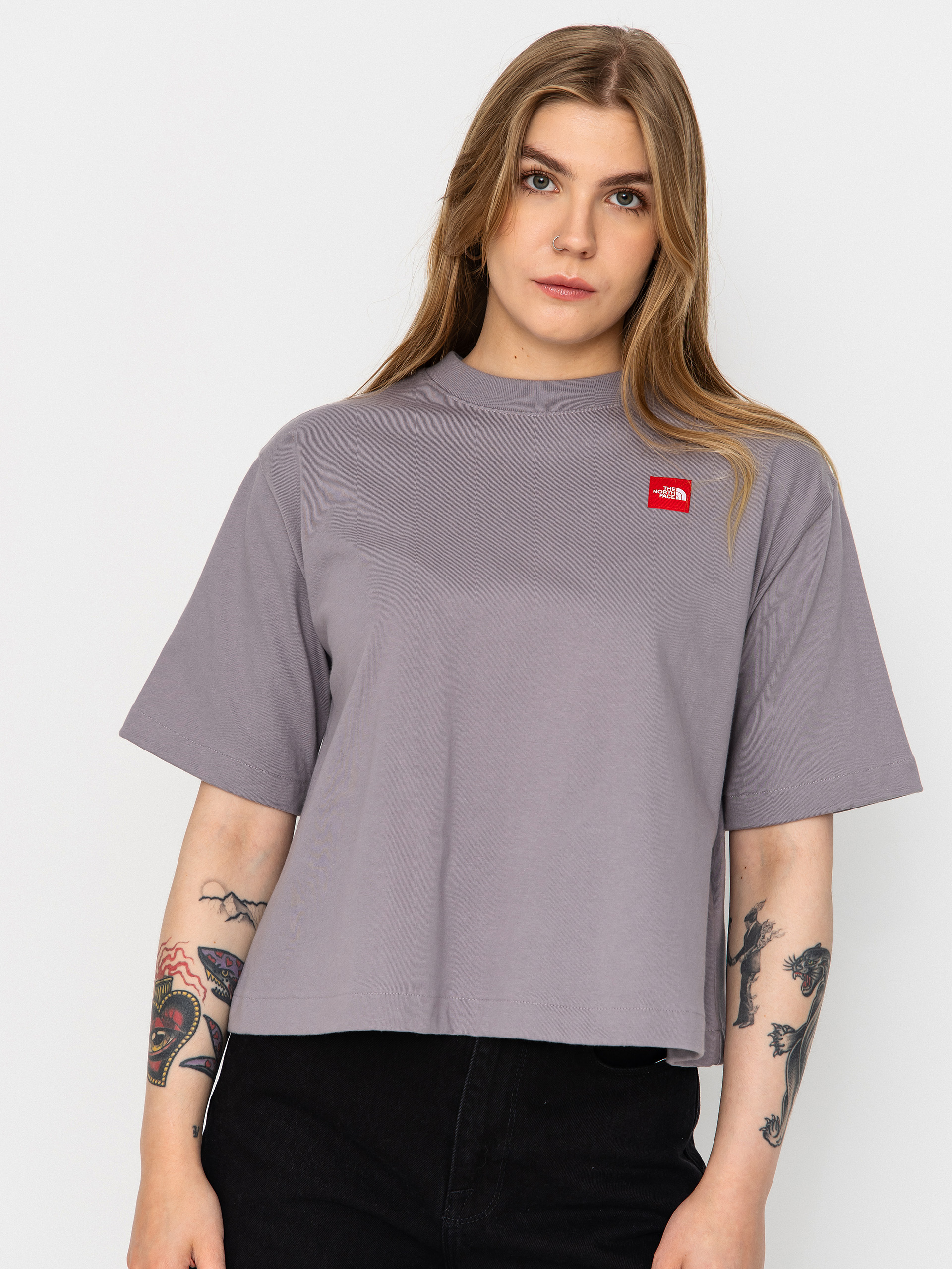 Tricou The North Face Tnf Red Box Boxy Wmn (transcendent gr)