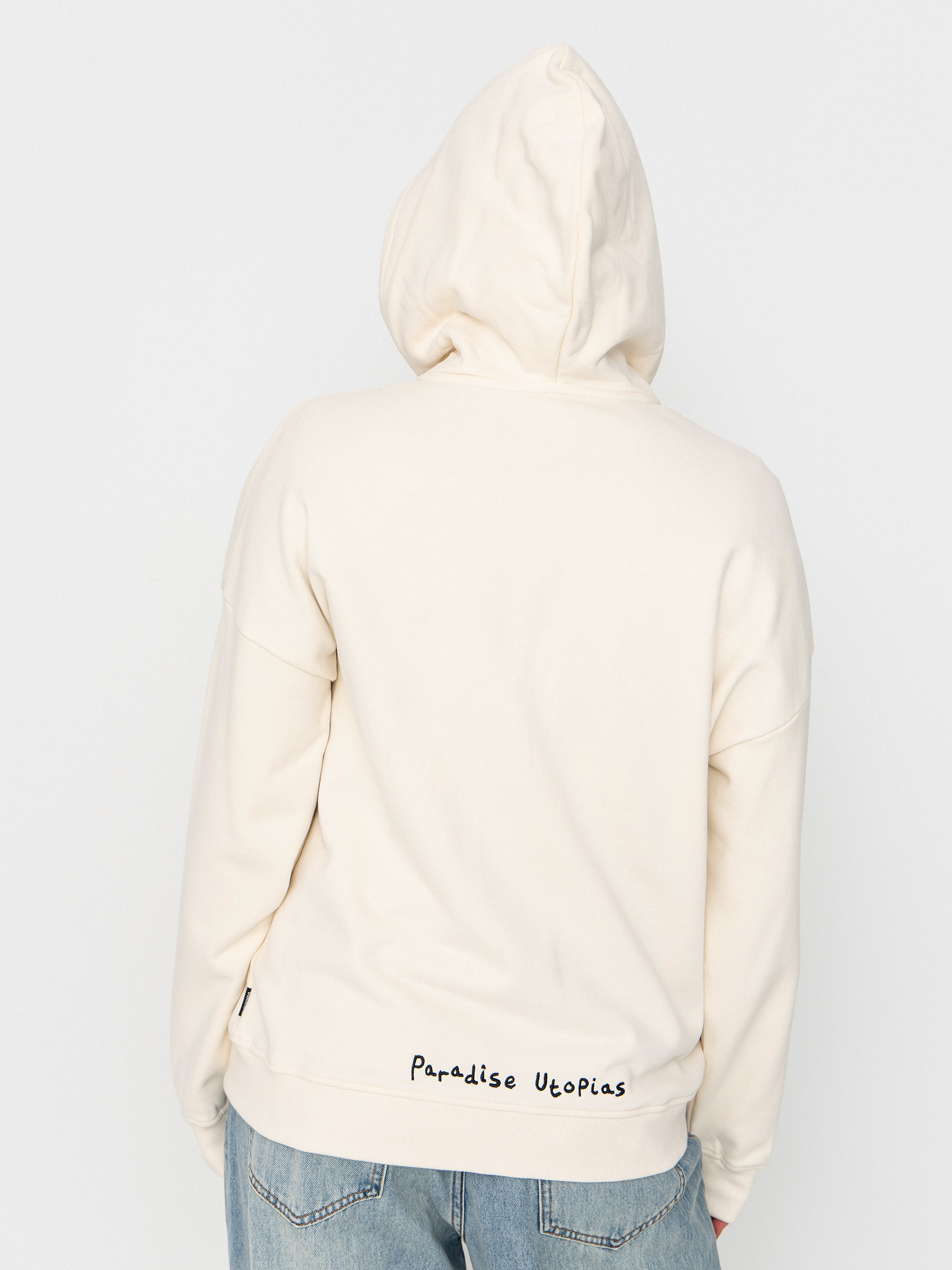 Hanorac cu glugă Volcom Fa Mickey Mason ZHD Wmn (off white)