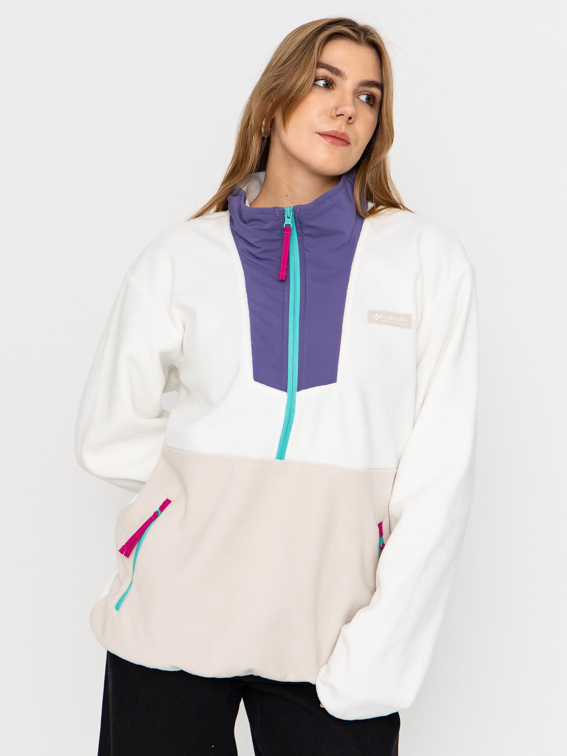 Hanorac din fleece Columbia Sequoia Grove Half Zip