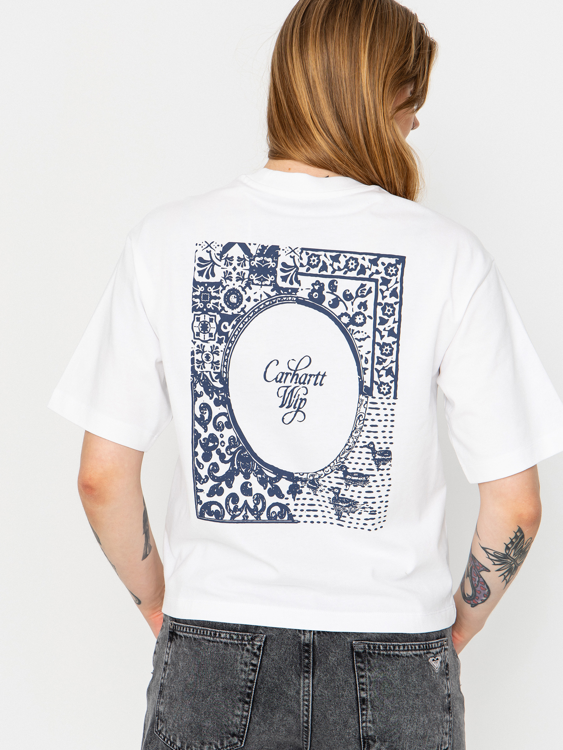 Tricou Carhartt WIP Vestige Wmn (white)