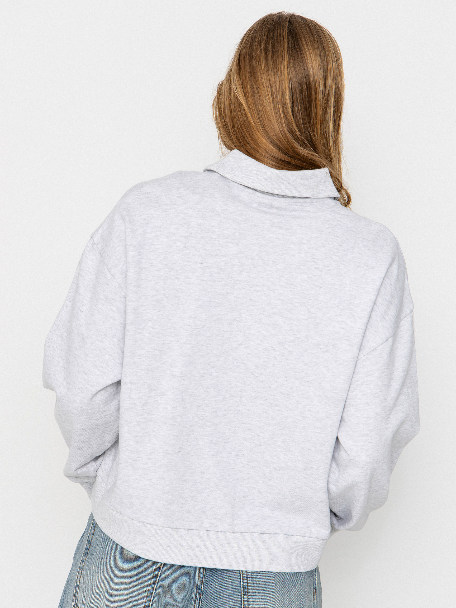 Hanorac Carhartt WIP Brenta Polo Wmn (ash heather/white)