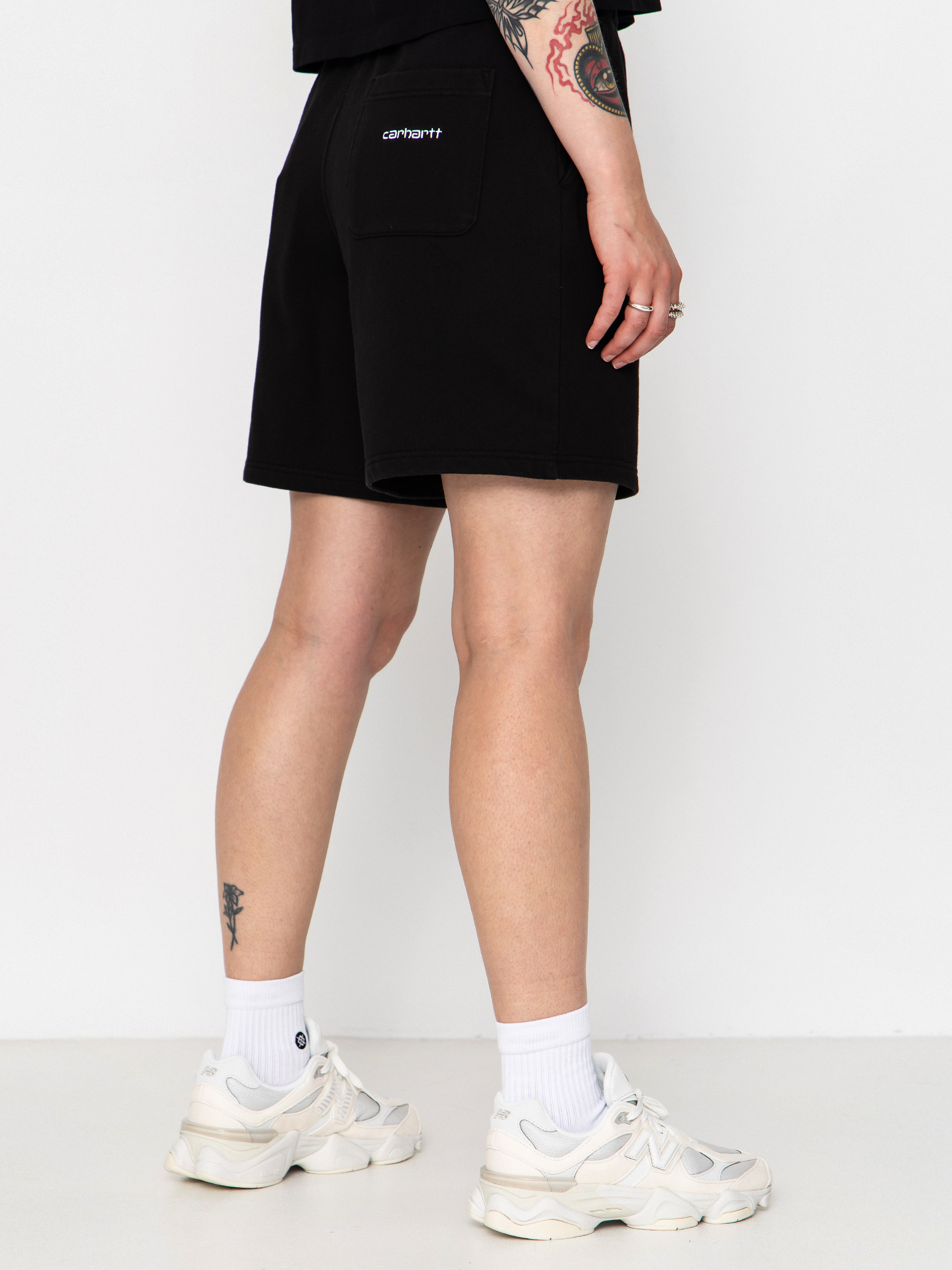 Pantaloni scurți Carhartt WIP Brenta Wmn (black/white)