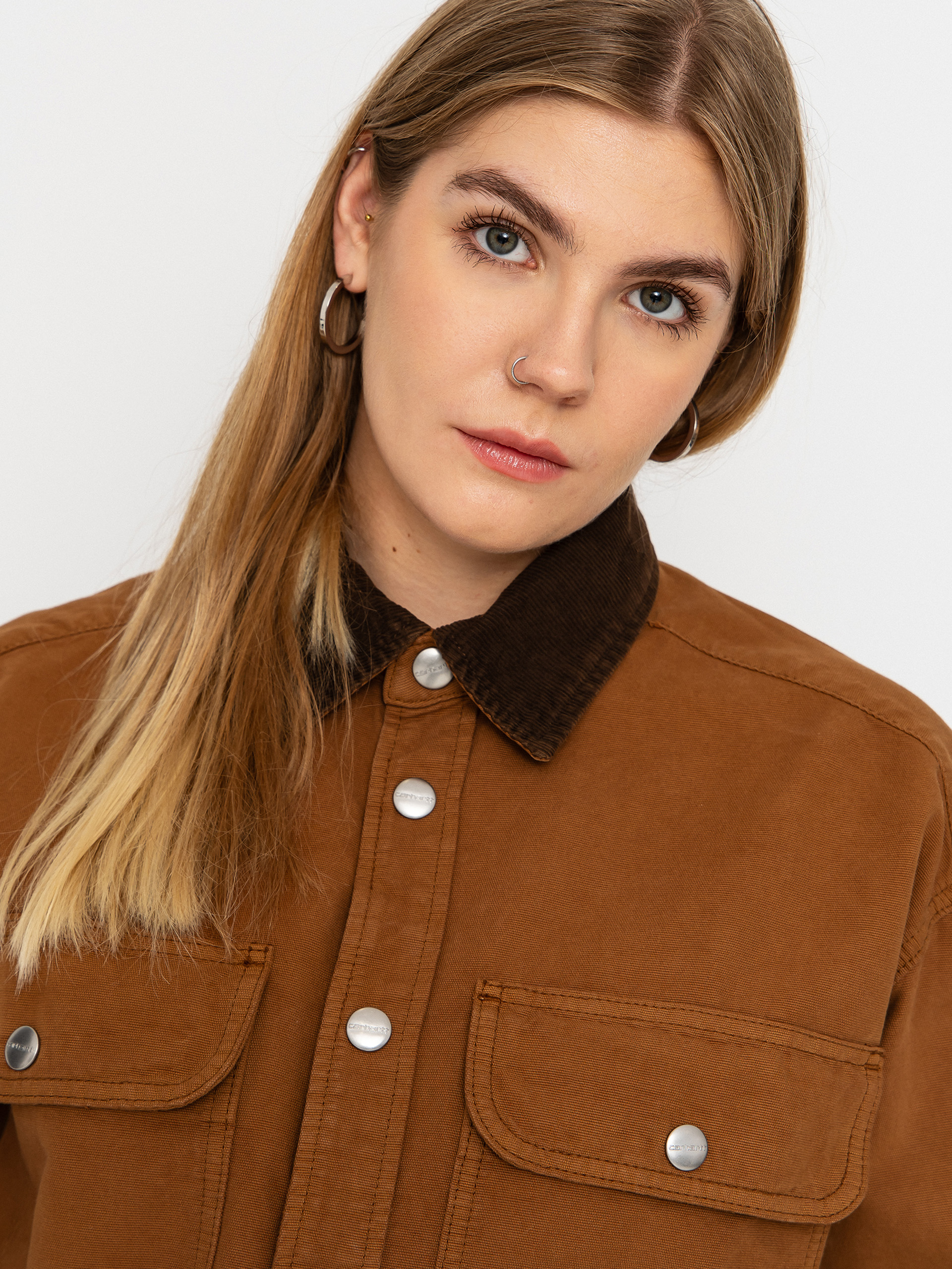 Geacă Carhartt WIP Prescott Wmn (hamilton brown/tobacco)
