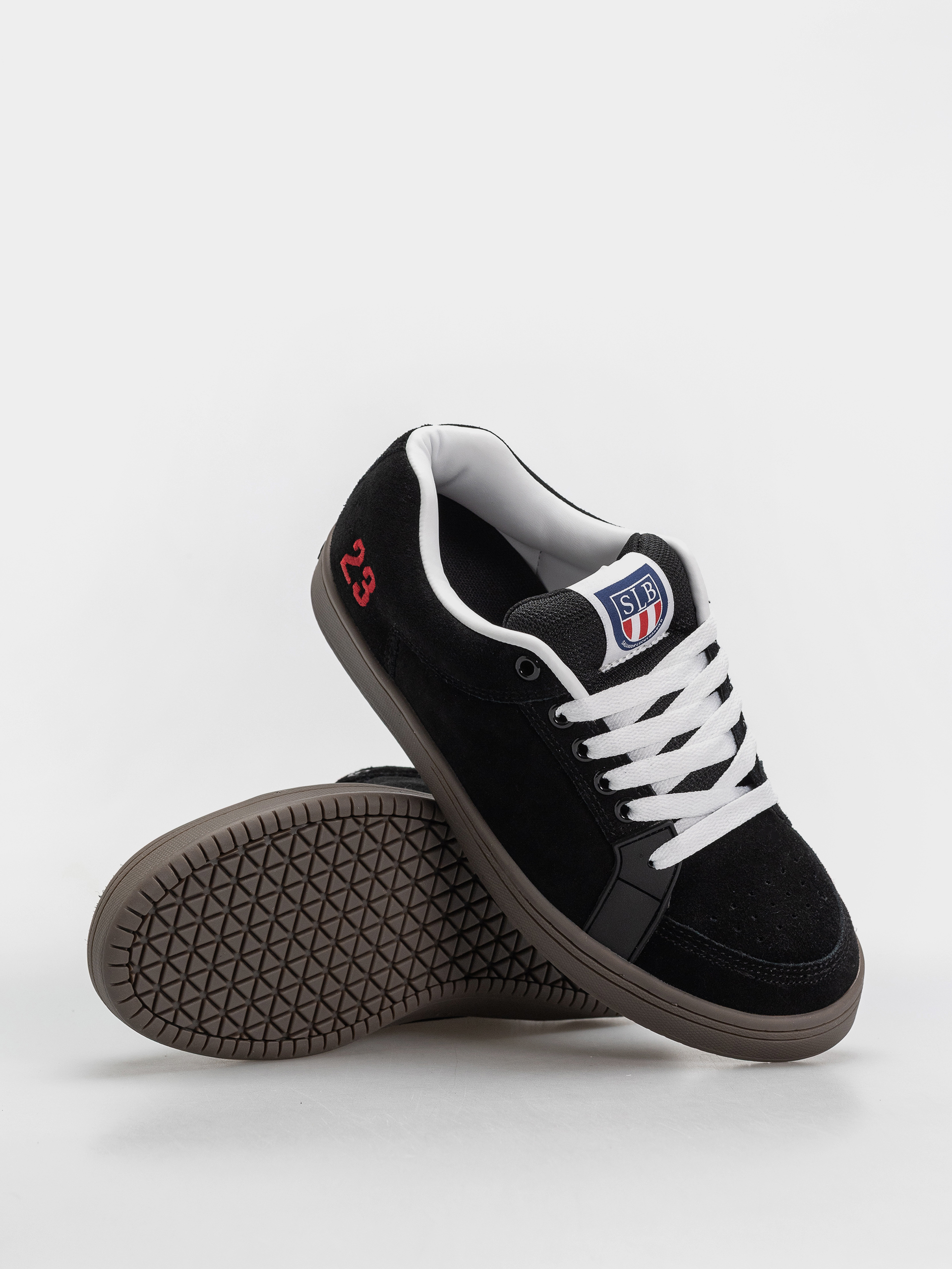 Pantofi Etnies Sal (black/white/red)