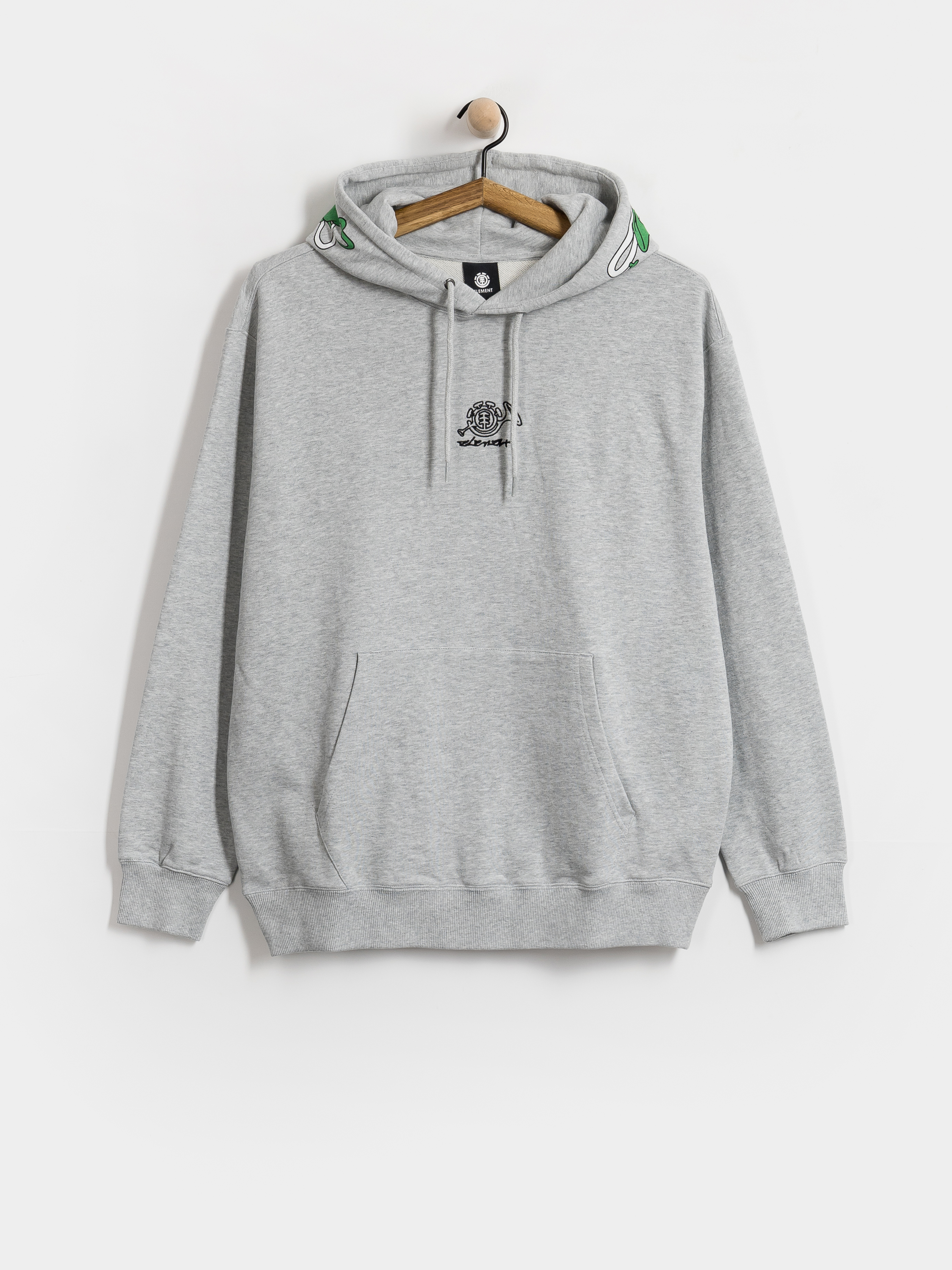 Hanorac cu glugă Element Horn HD (mid grey heather)
