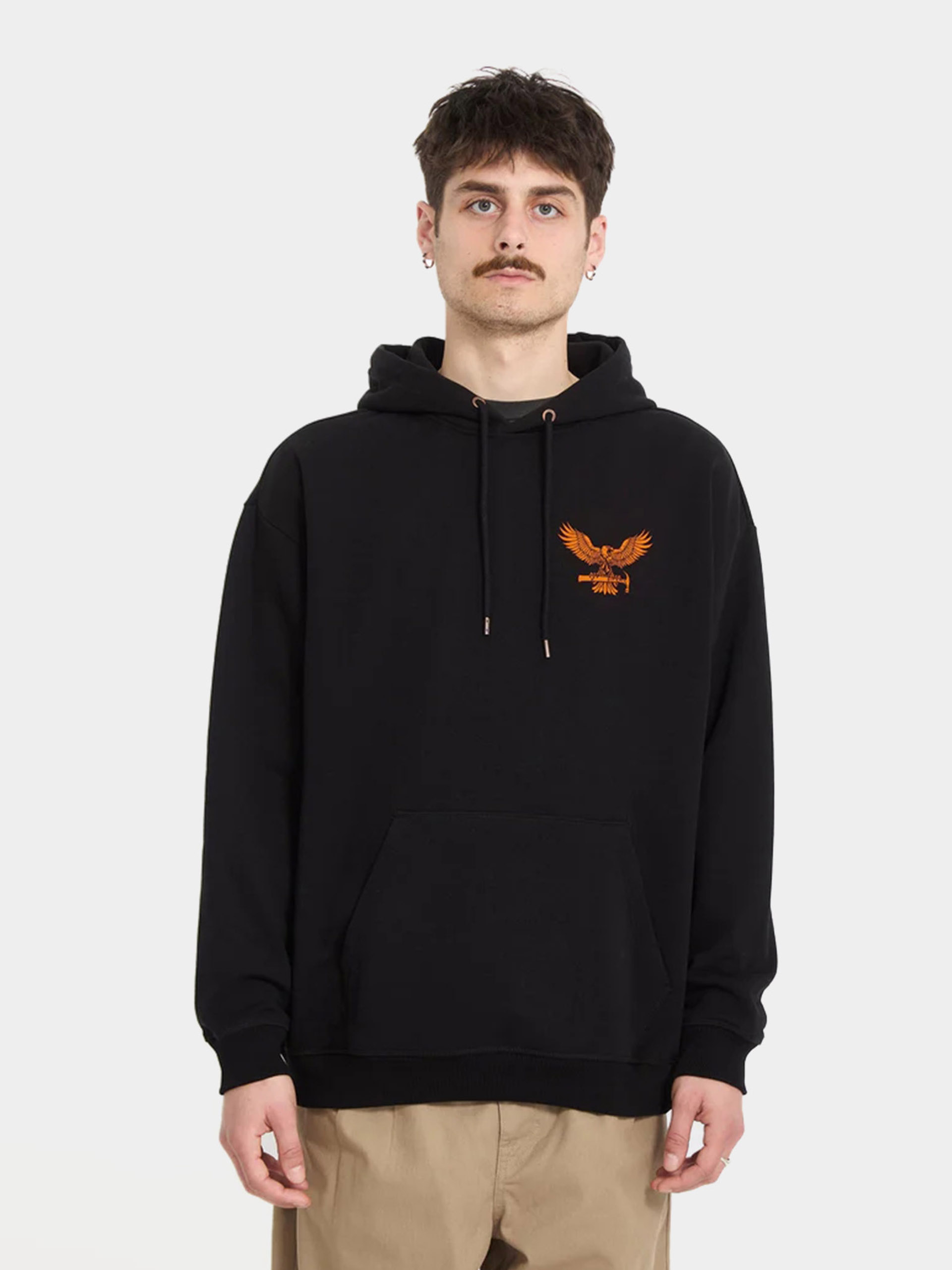 Hanorac cu glugă Volcom Hammered HD (black)