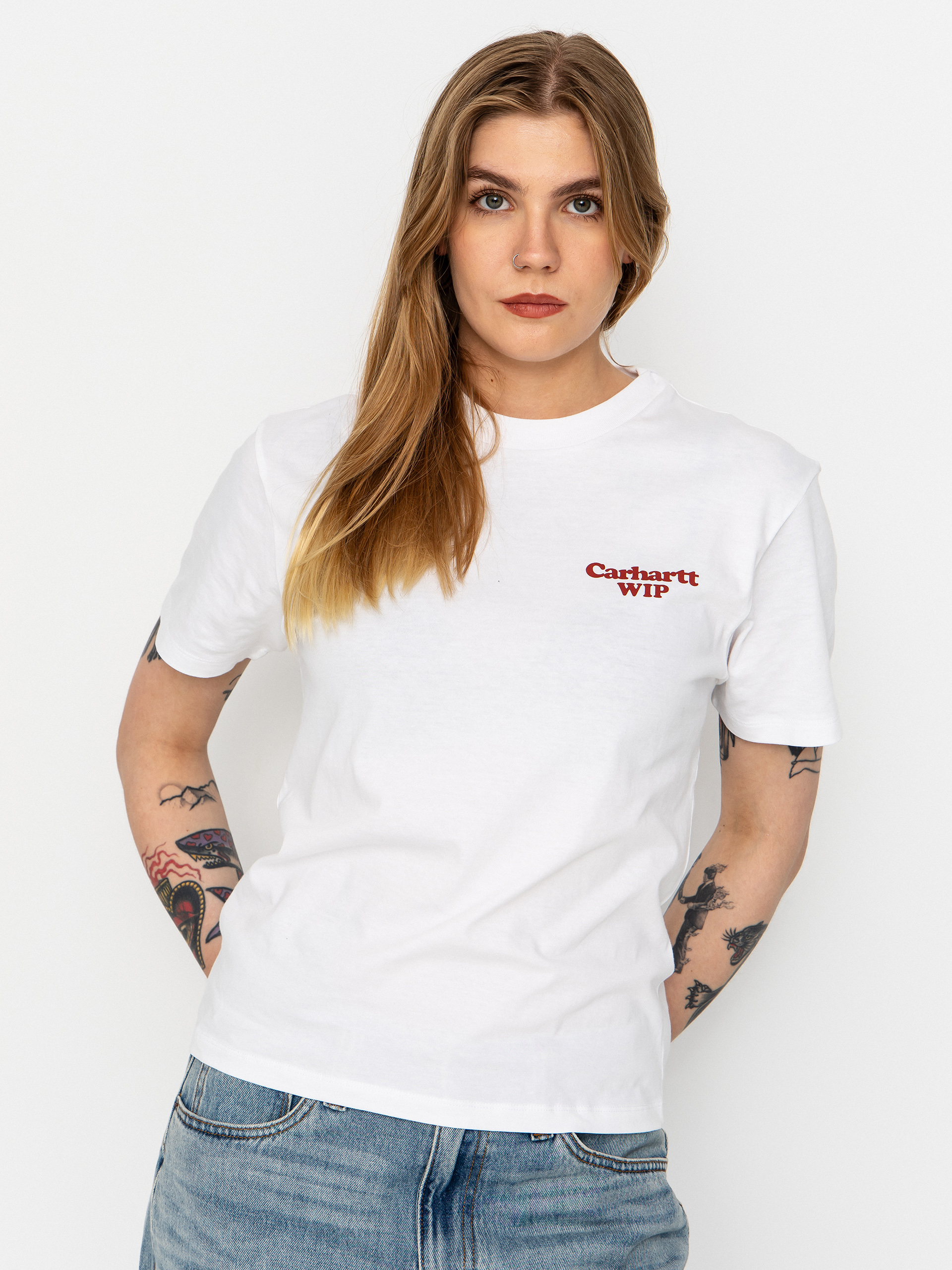 Tricou Carhartt WIP Spoiled Wmn (white)