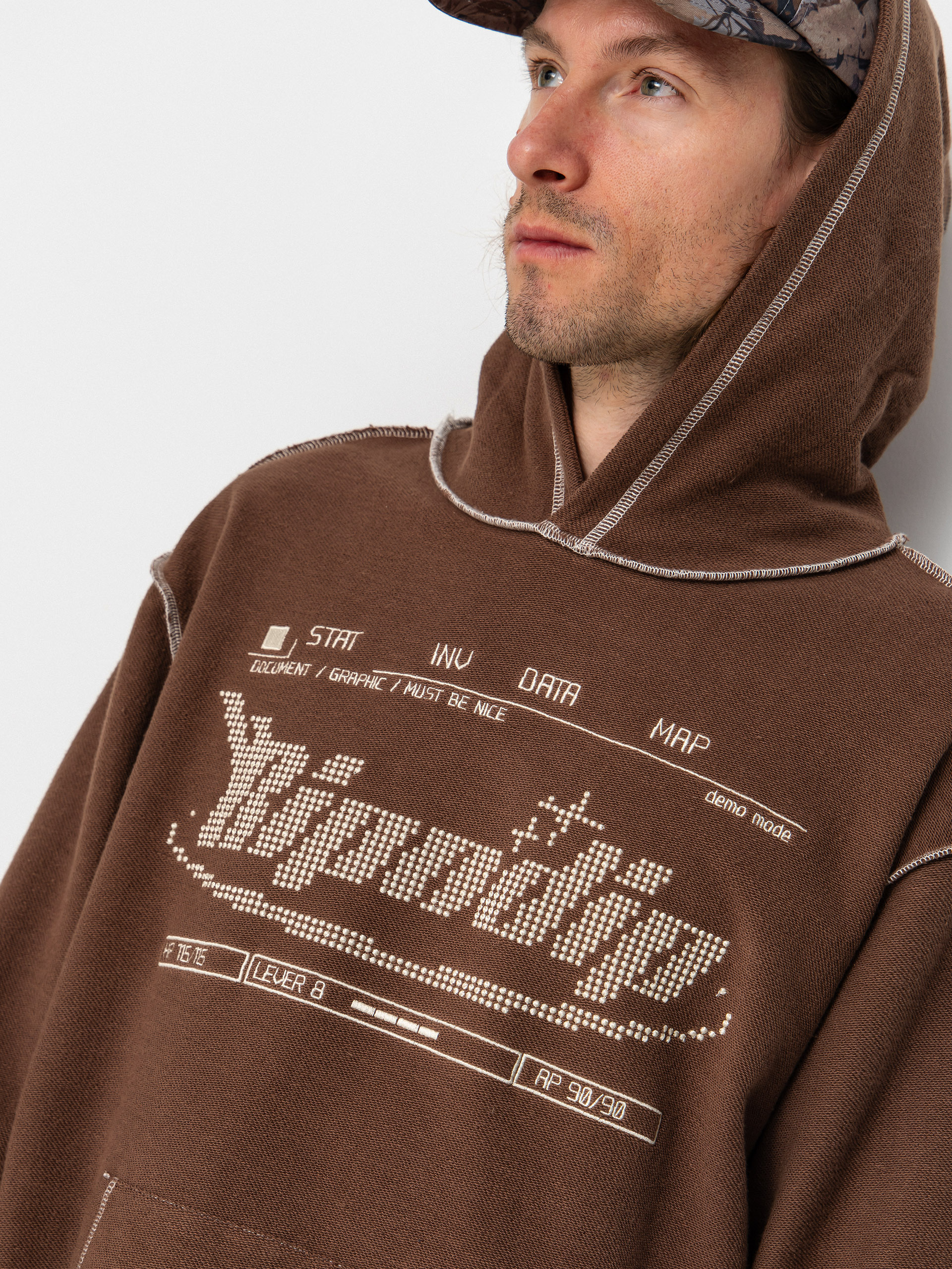 Hanorac cu glugă RipNDip Overdrive HD (brown)