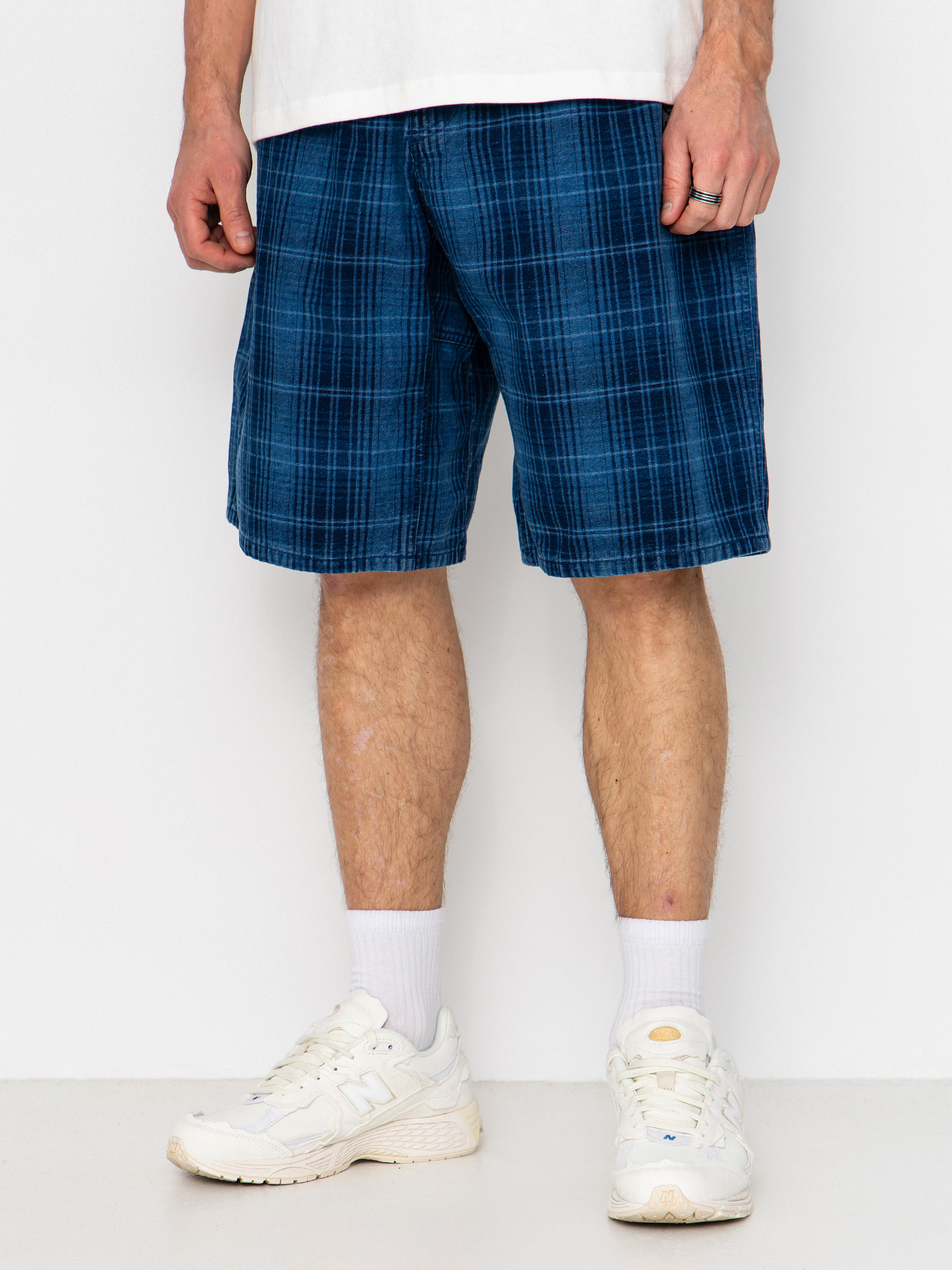 Pantaloni scurți Gramicci Lagoon Short Denim Plaid