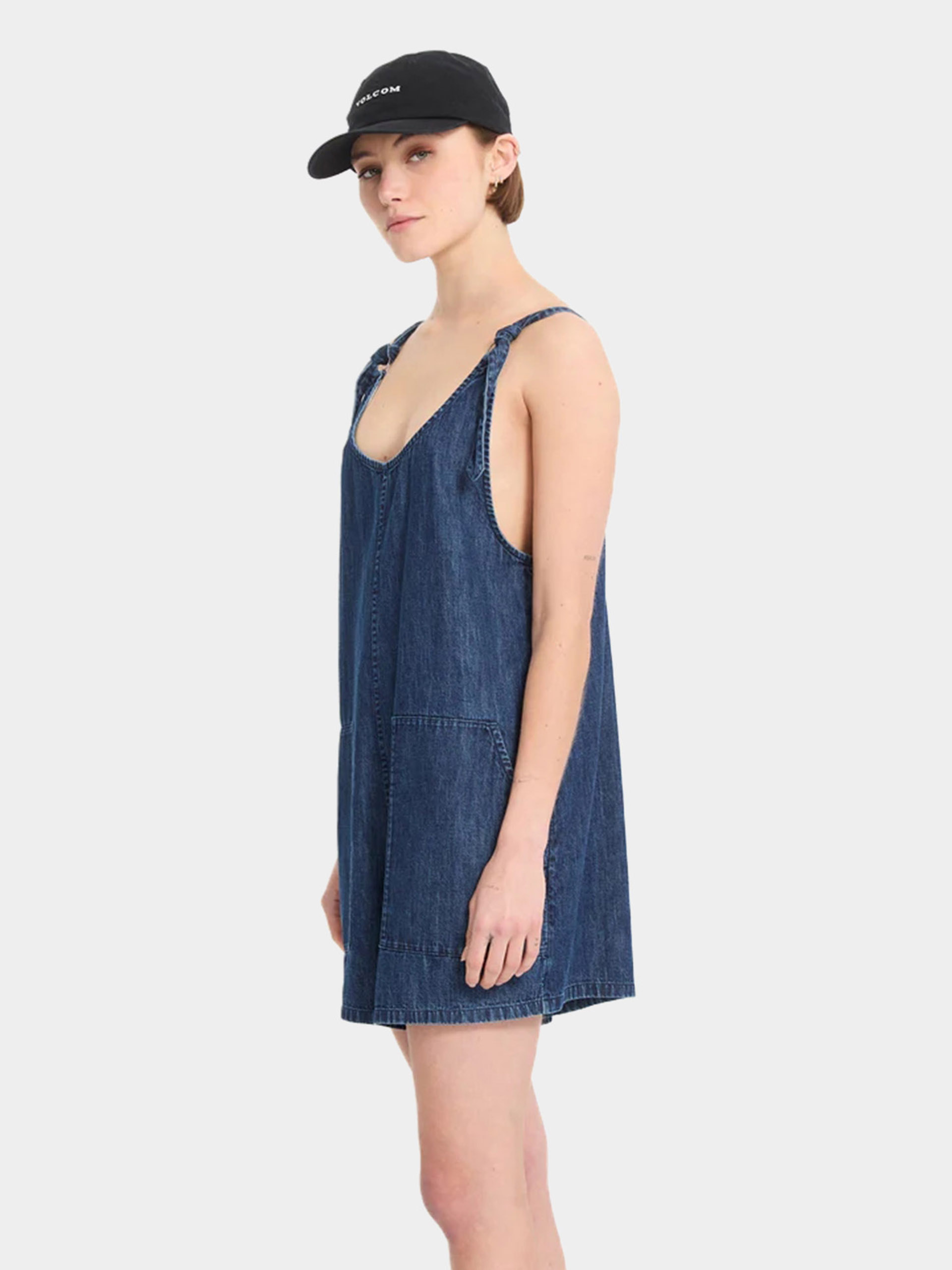 Pentru femei Costum schi Volcom Lived In Short Rompr (deja blue)