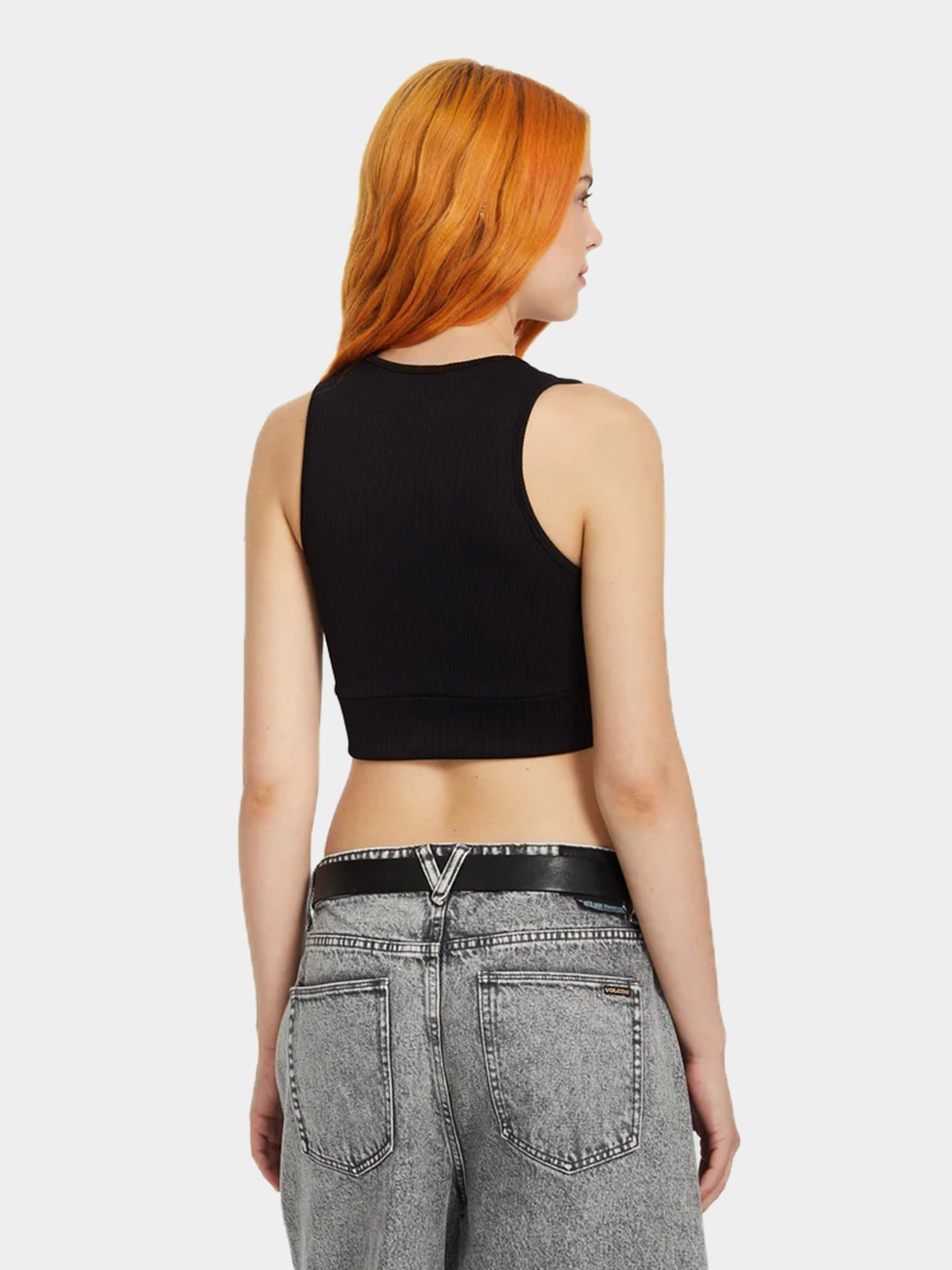 Tricou Volcom Gimmestank Rib Wmn (black)