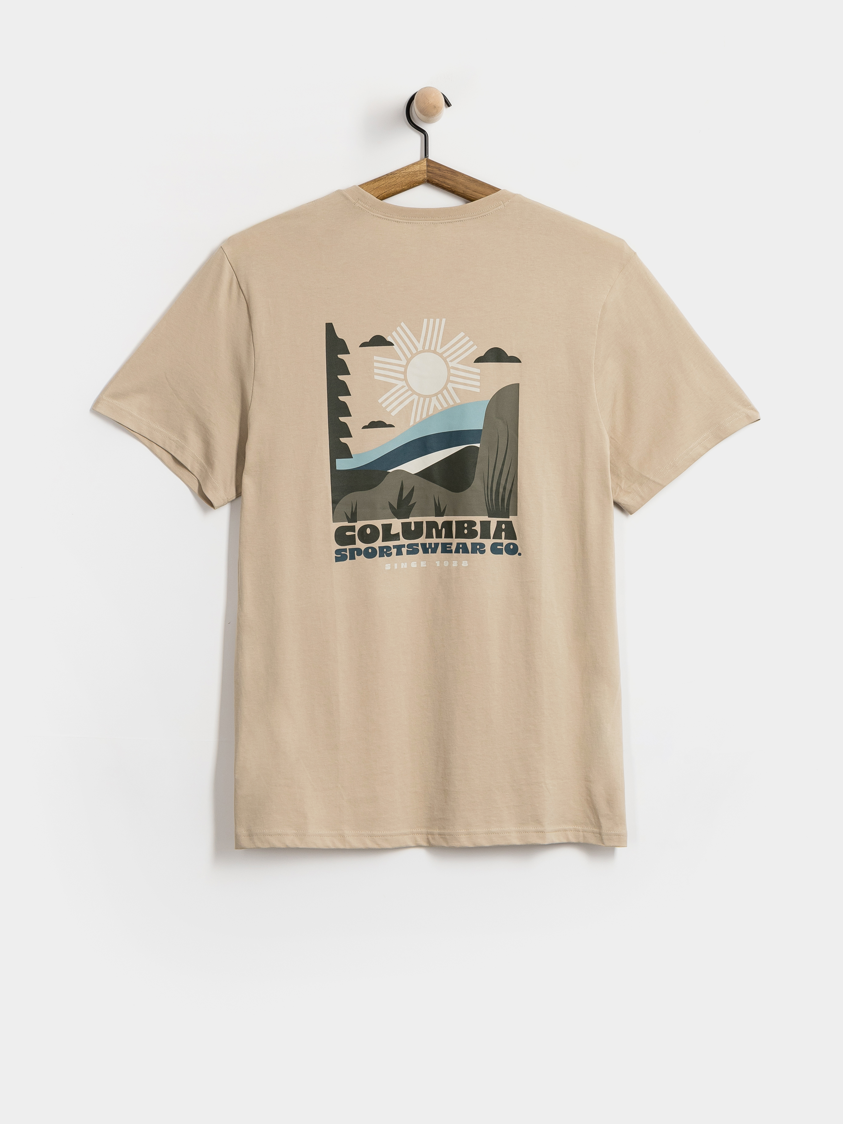 Tricou Columbia CSC Outdoor Back Graphic (ancient fossil/shining sandscap)