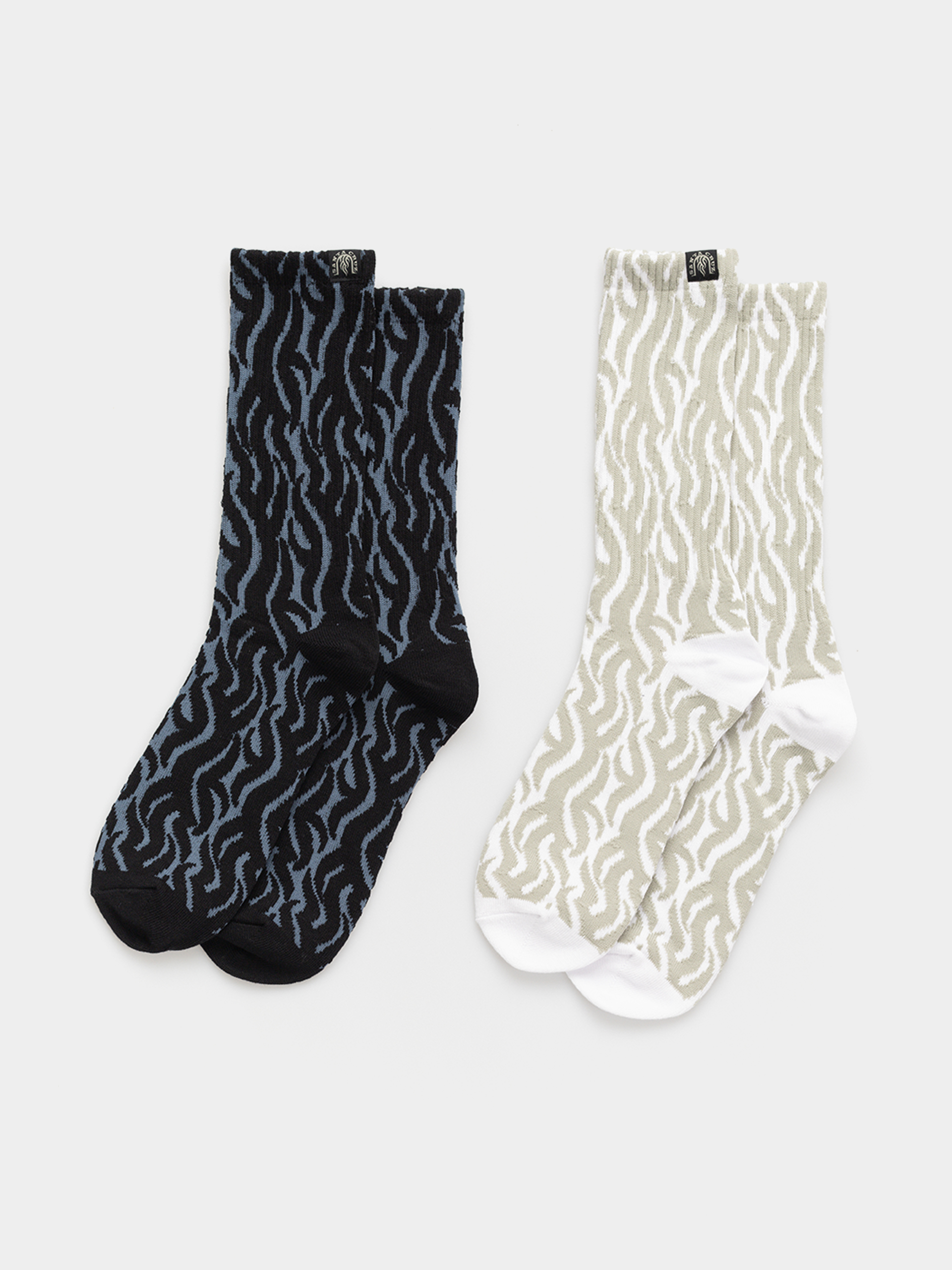 Șosete Santa Cruz Dressen Tribals 2pk (black & white)