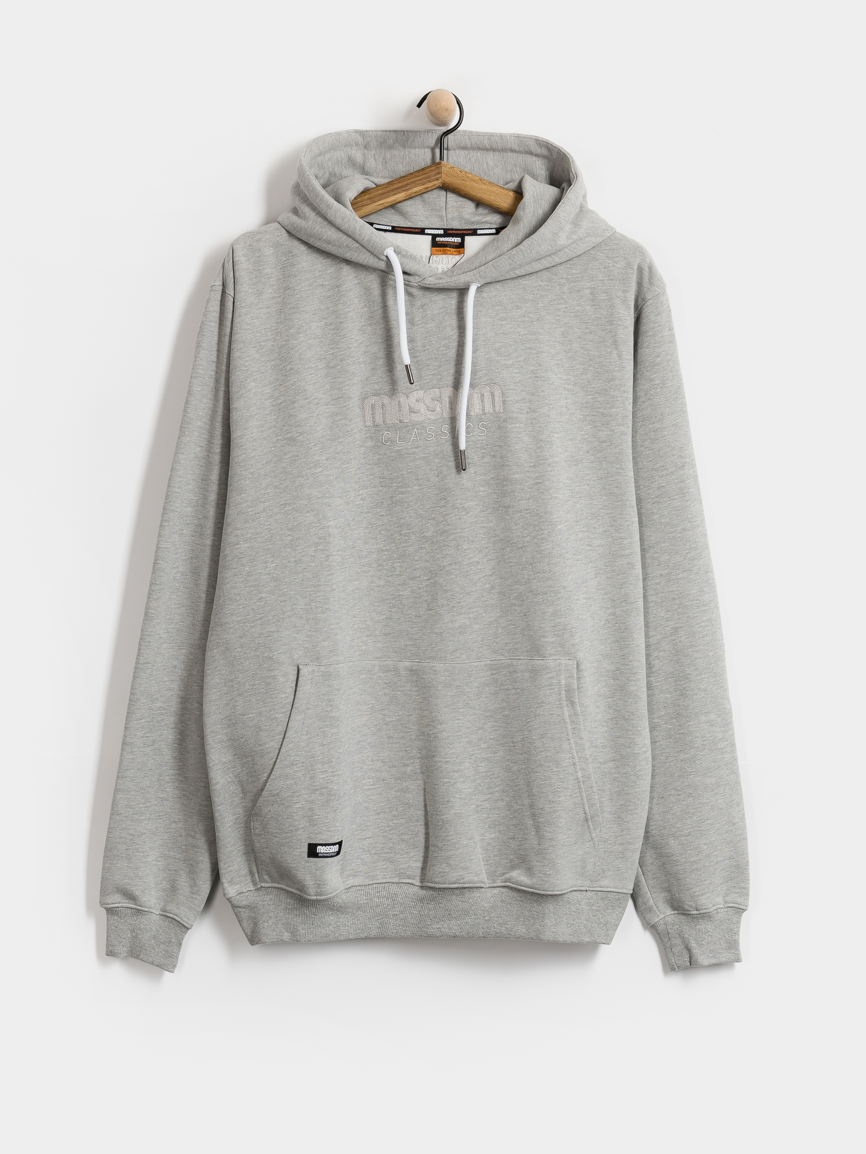 Hanorac cu glugă MassDnm Classics Light HD (light heather grey)