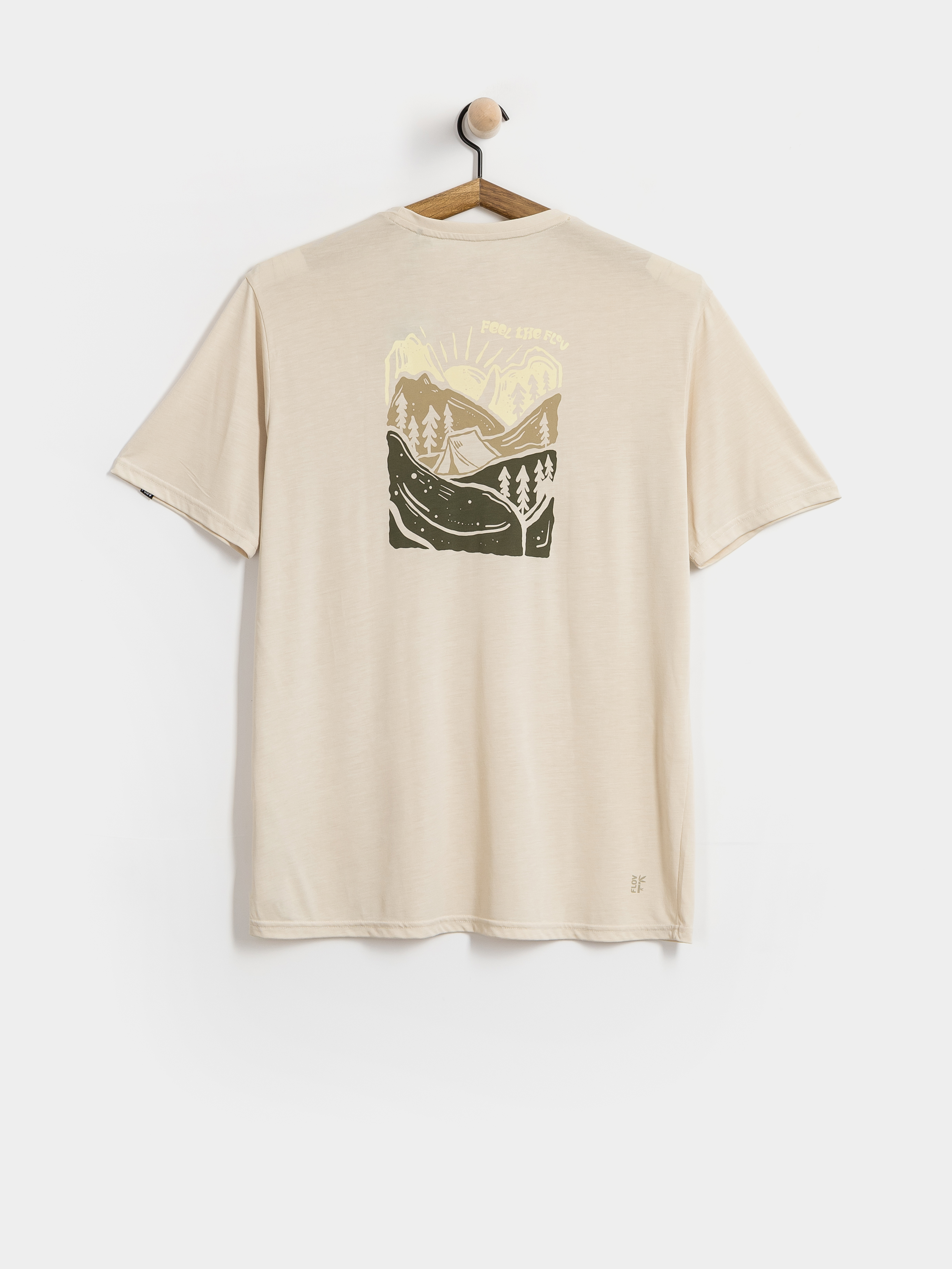 Tricou FLOV Timberon (beige/olive)