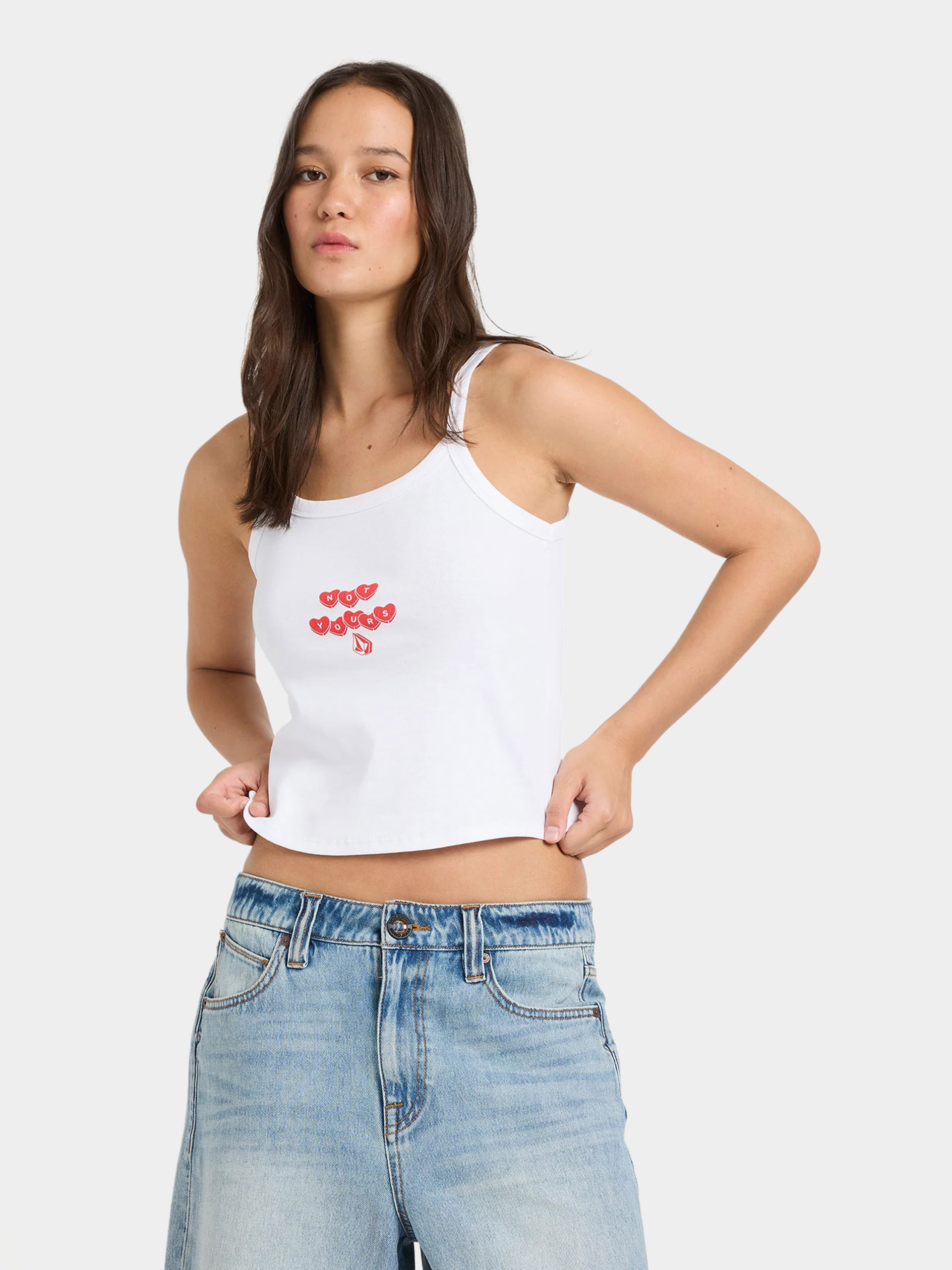 Tricou Volcom Trippin Tank Wmn (white)