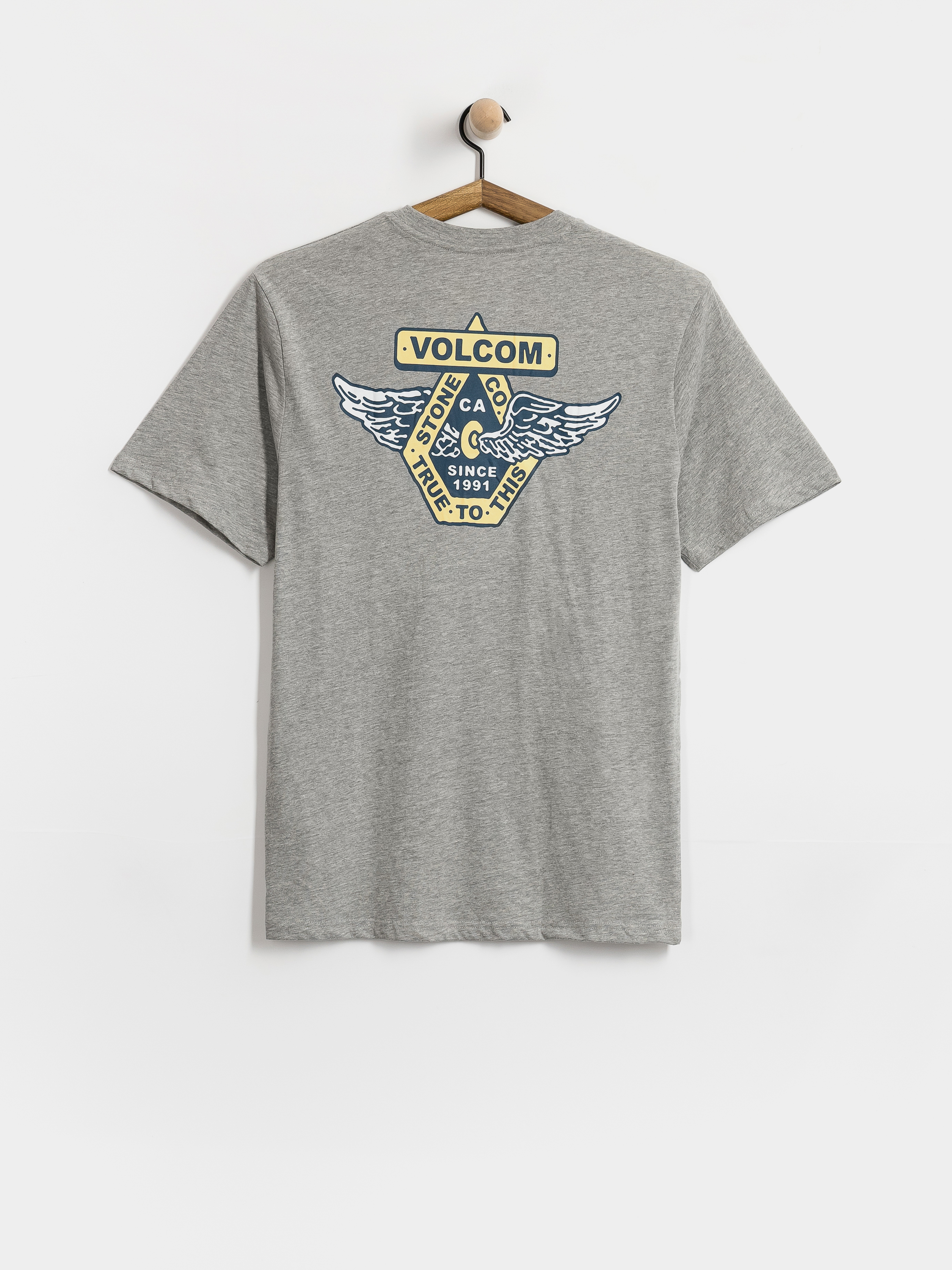 Tricou Volcom Free Wheel Hth (heather grey)